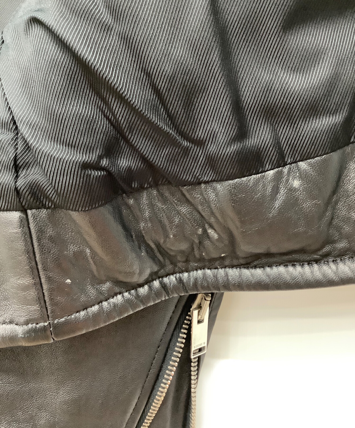 【美品】LITHIUM FEMME リチウム フェム ライダースジャケット 38 美品】LITHIUM FEMME リチウム フェム ライダースジャケット 38 - メルカリ