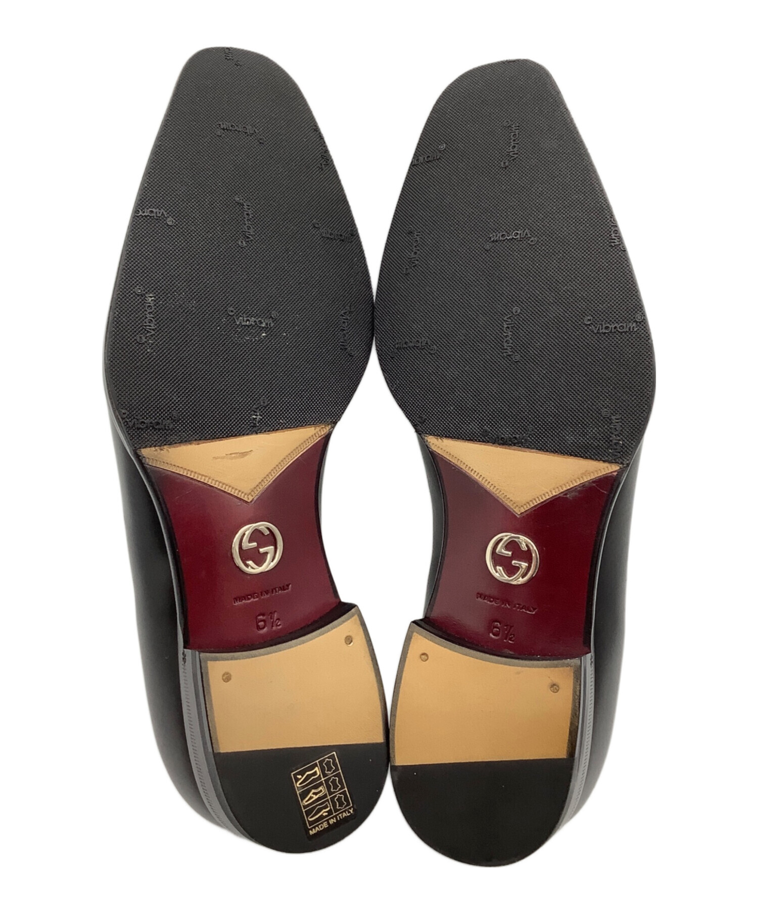 中古・古着通販】GUCCI (グッチ) ビジネスシューズ ブラック サイズ:6