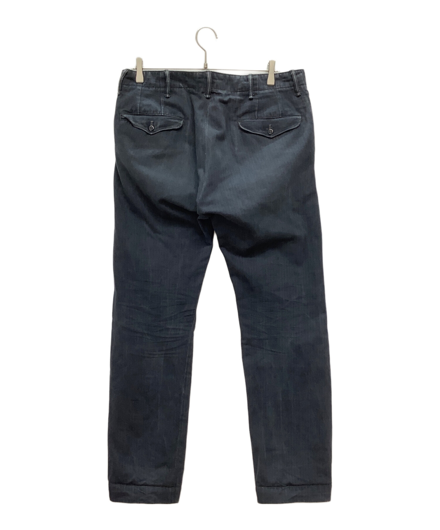 中古・古着通販】RRL (ダブルアールエル) ヘリンボーンパンツ ネイビー 
