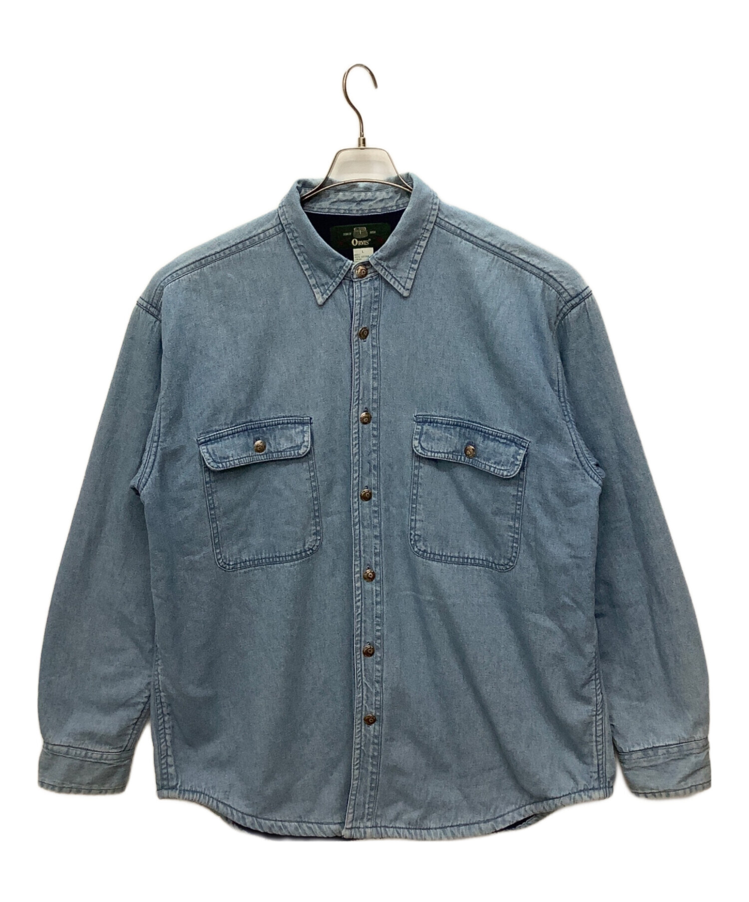 中古・古着通販】orvis (オービス) デニムシャツジャケット インディゴ 