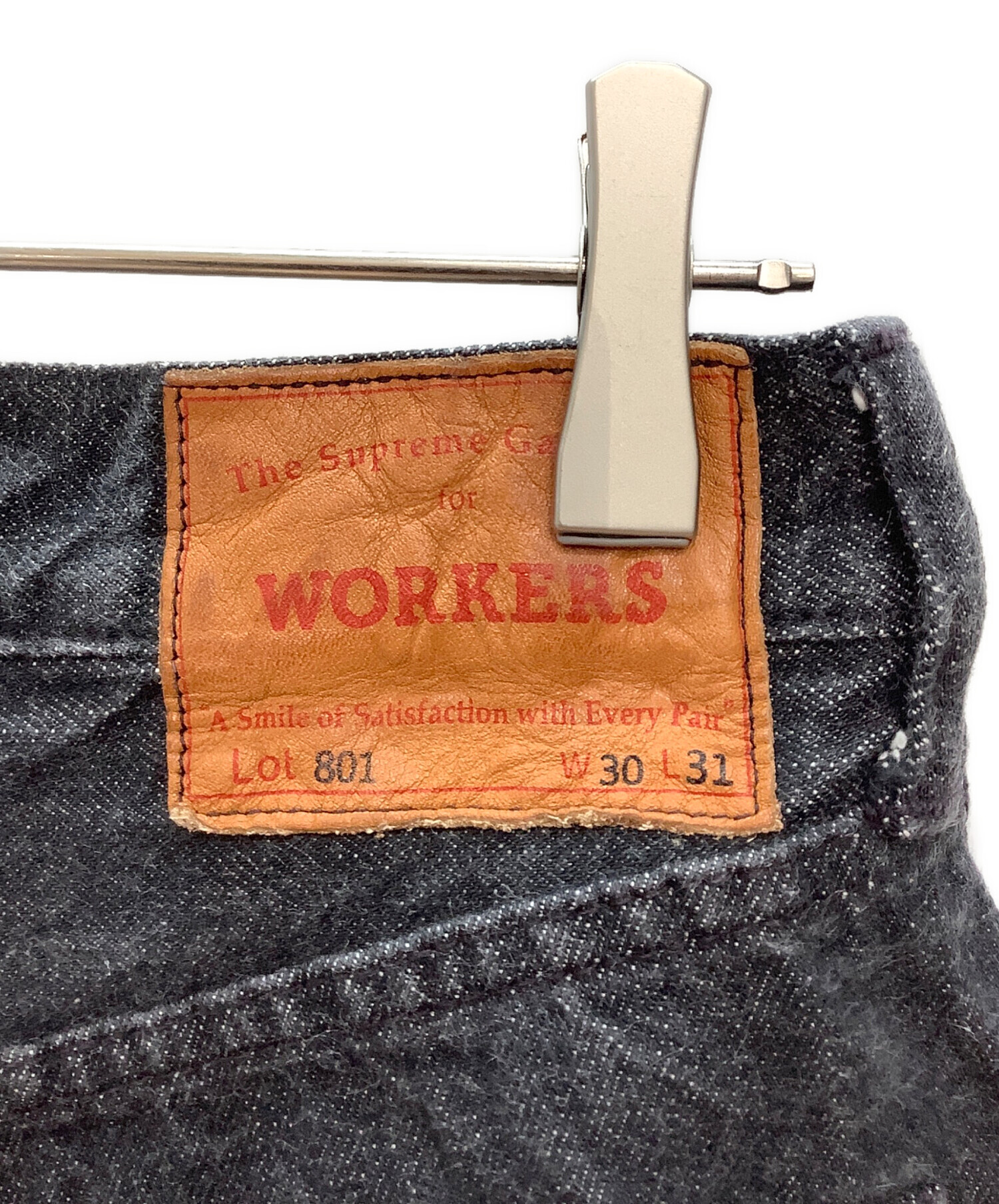 中古・古着通販】WORKERS (ワーカーズ) 801 デニムパンツ ブラック 