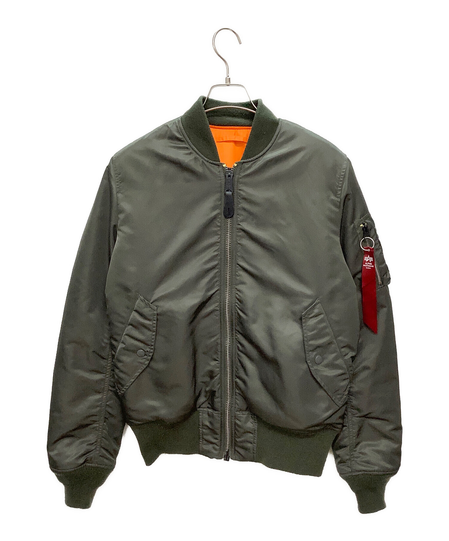 中古・古着通販】ALPHA (アルファ) MA-1 フライトジャケット オリーブ