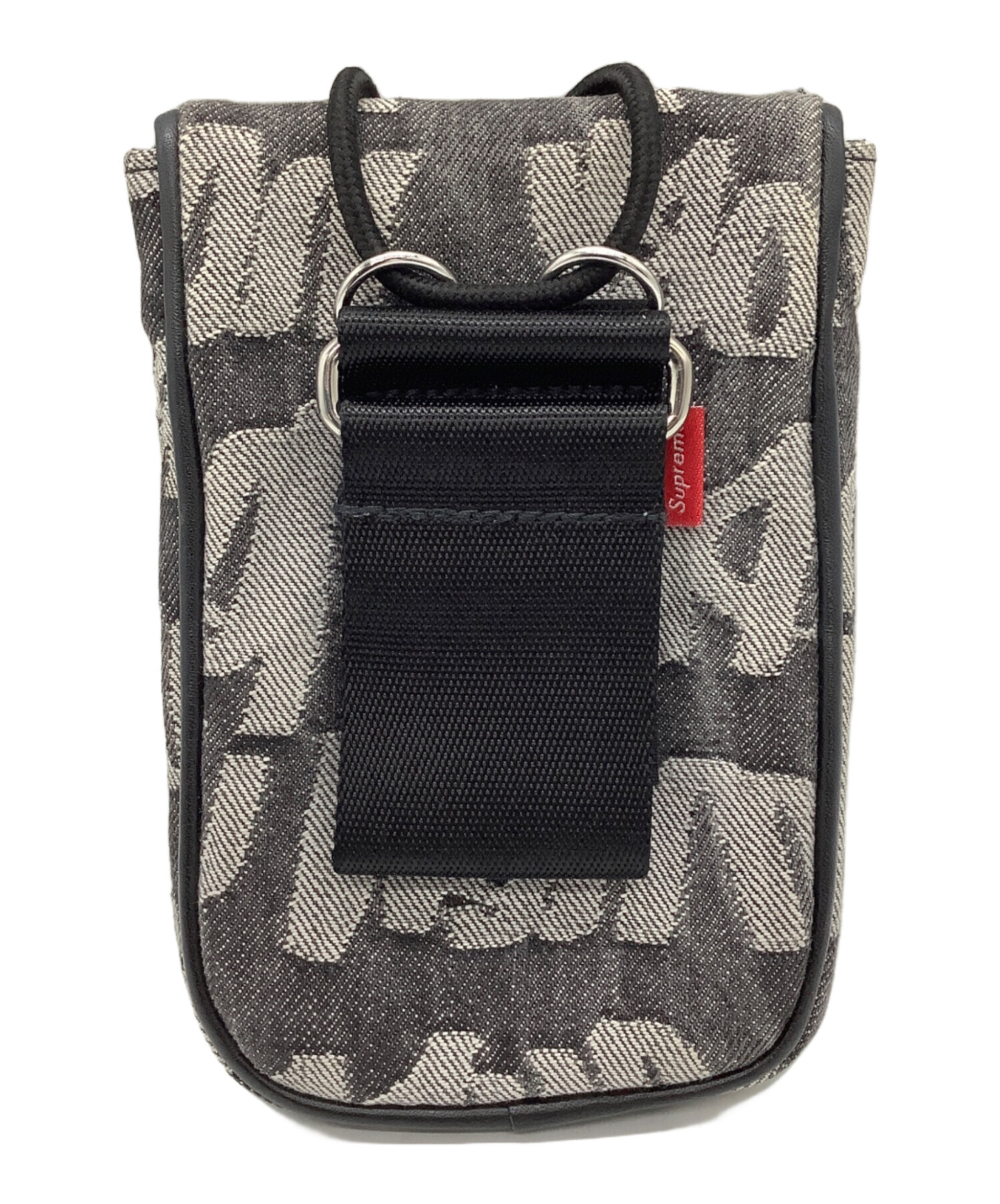ファッション小物 Fat Tip Jacquard Denim Neck Pouch