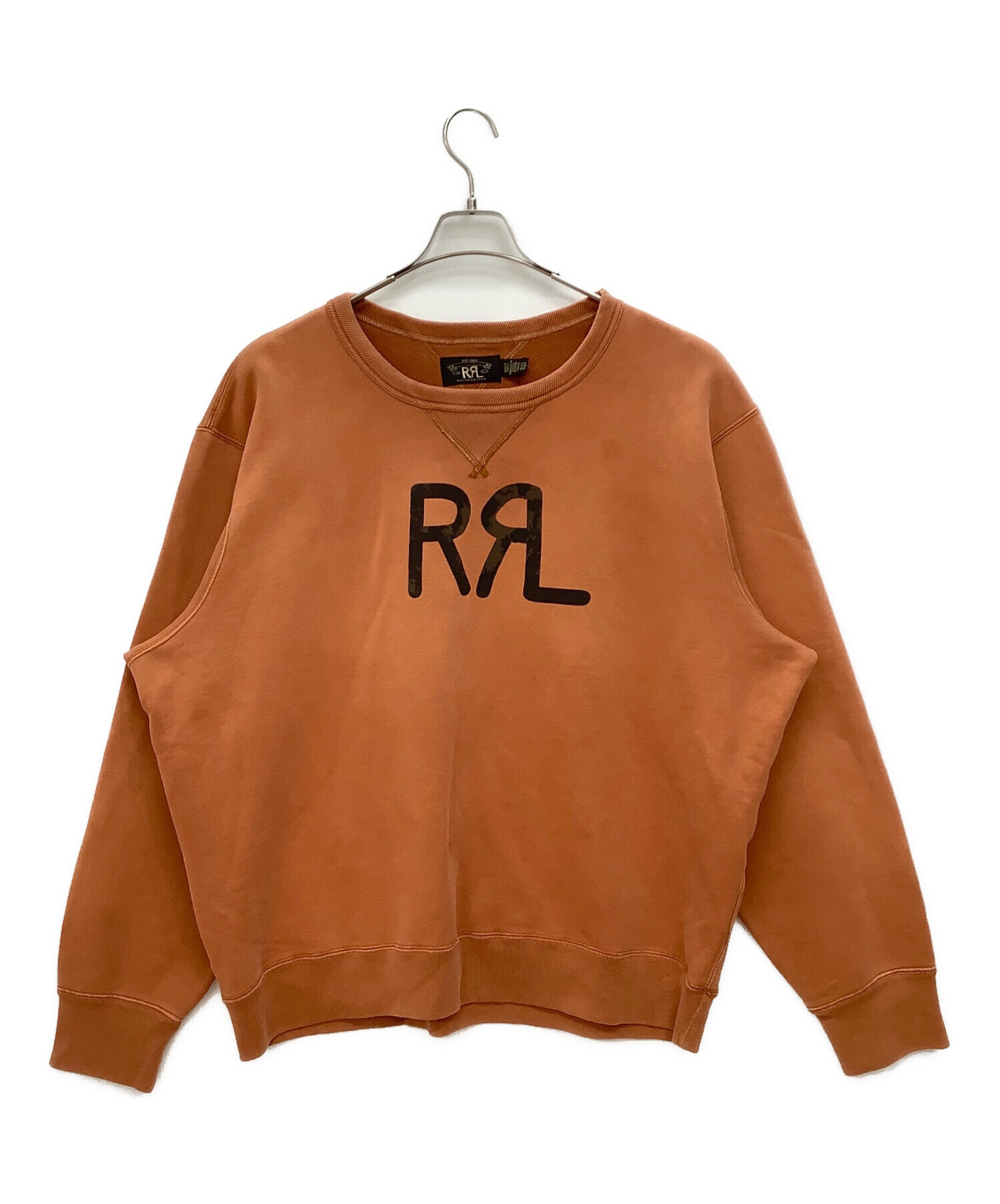 RRL オレンジ ロゴ スウェット 中古・古着通販】RRL (ダブルアールエル) ランチ ロゴ スウェット