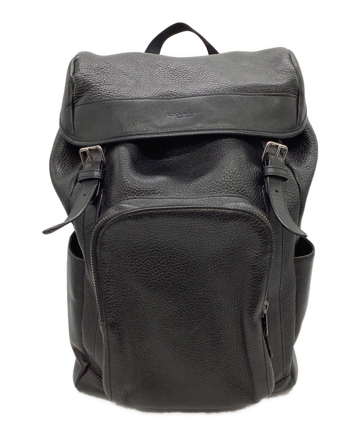 中古・古着通販】COACH (コーチ) ヘンリーレザーバッグパック ブラック 