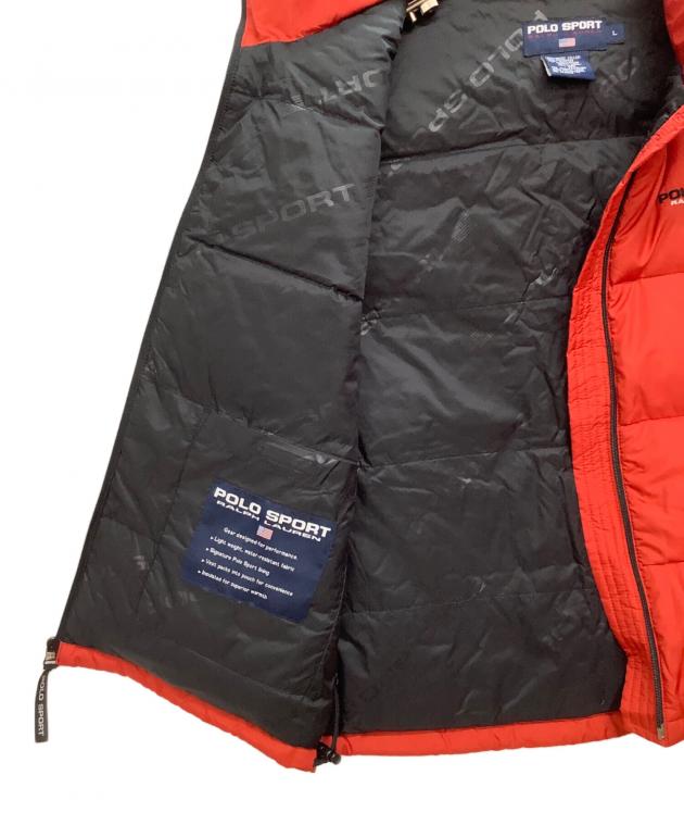 中古・古着通販】POLO SPORT (ポロスポーツ) 90s ダウンベスト レッド