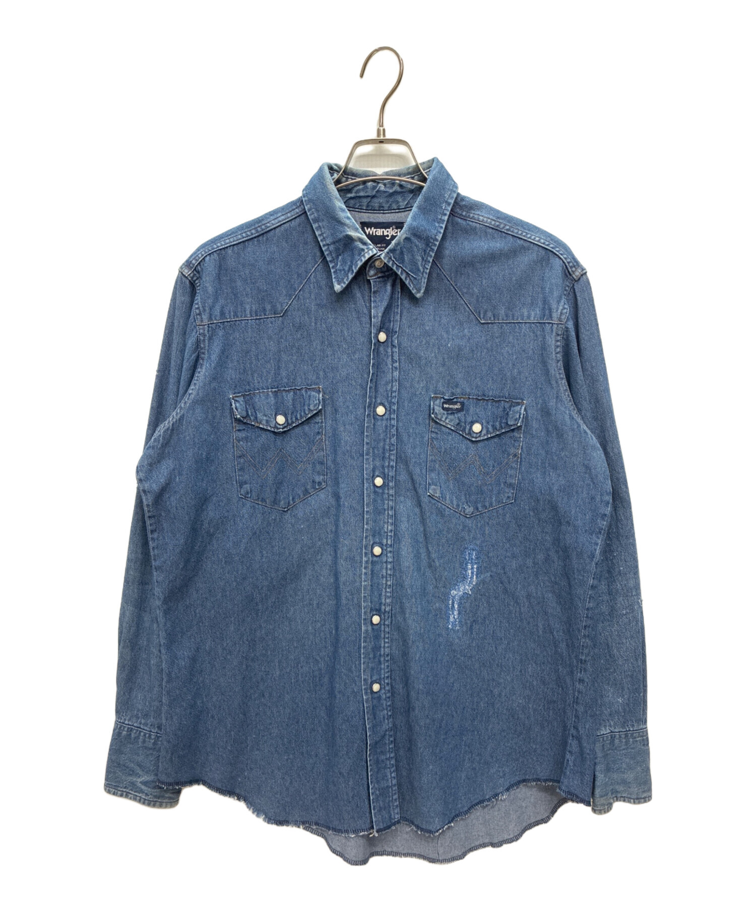 USA製 Wrangler 70127MW デニム ウェスタンシャツ Lサイズ 中古・古着通販】Wrangler (ラングラー) 70127MW USA製 デニム