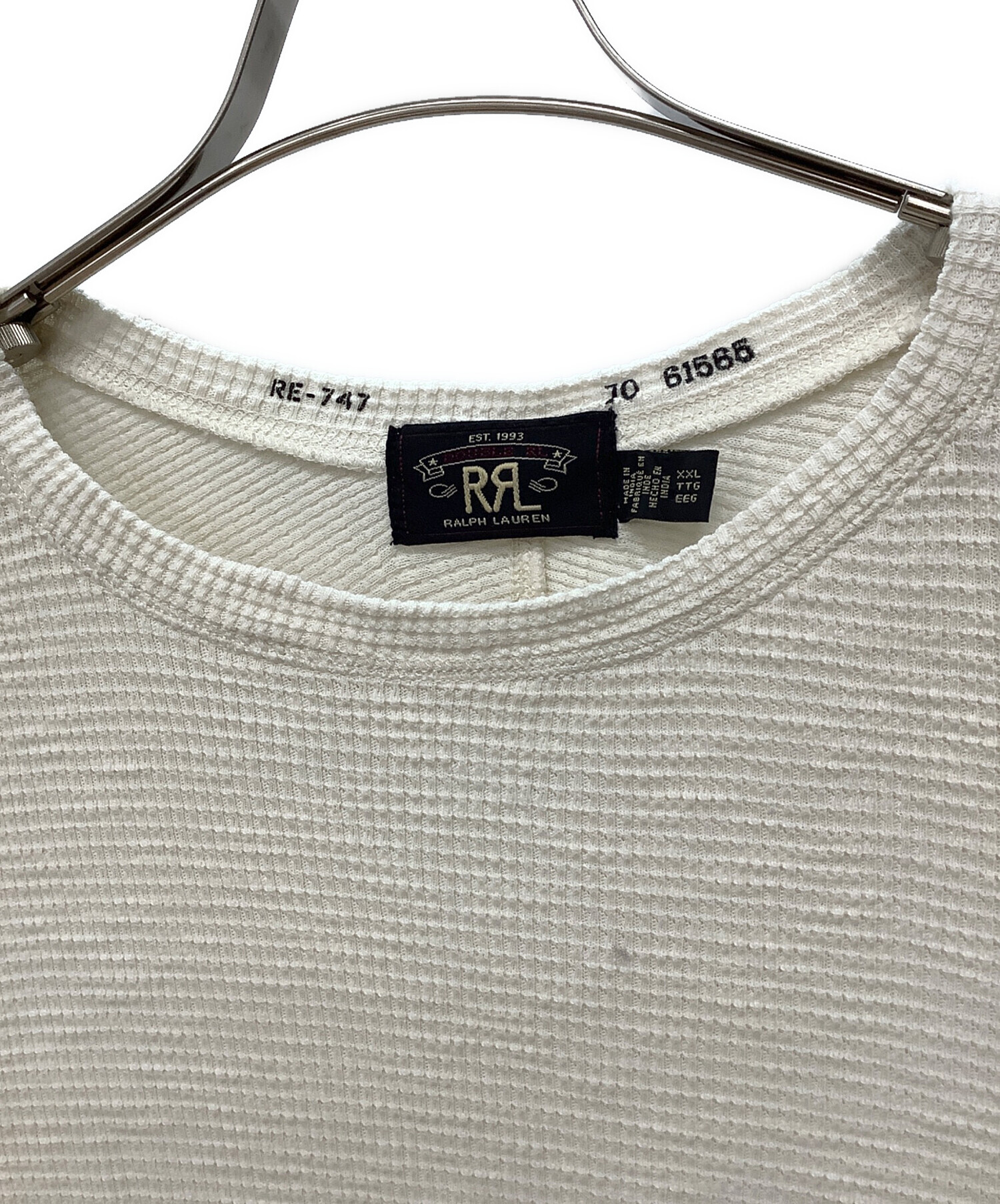 中古・古着通販】RRL (ダブルアールエル) 長袖カットソー ホワイト 