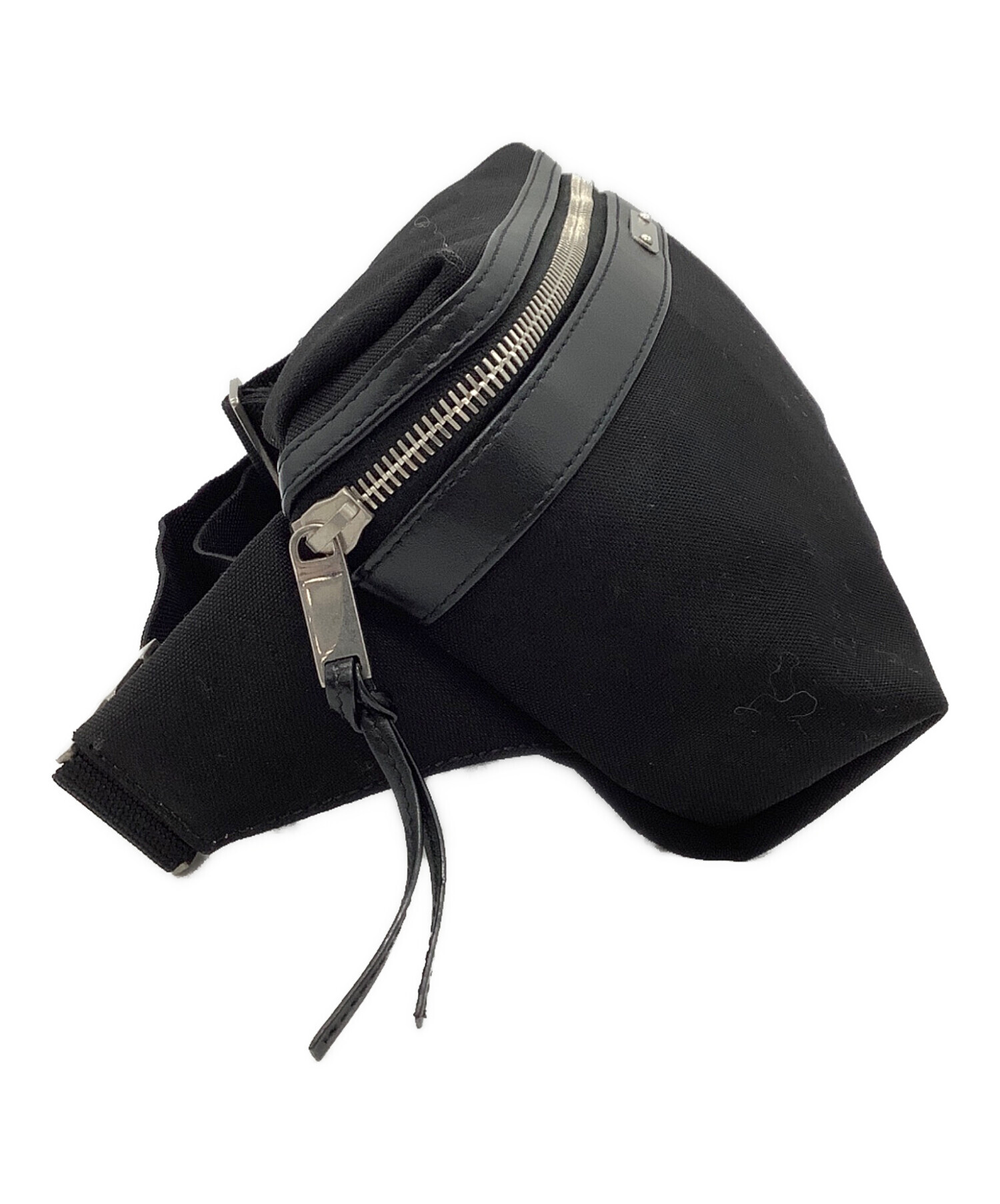 SAINT LAURENT ボディバッグ ブラック 中古・古着通販】Saint Laurent Paris (サンローランパリ) ウエスト