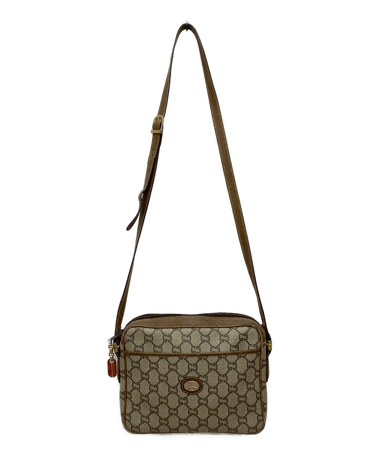 中古・古着通販】GUCCI (グッチ) OLD GUCCI ショルダーバッグ ブラウン