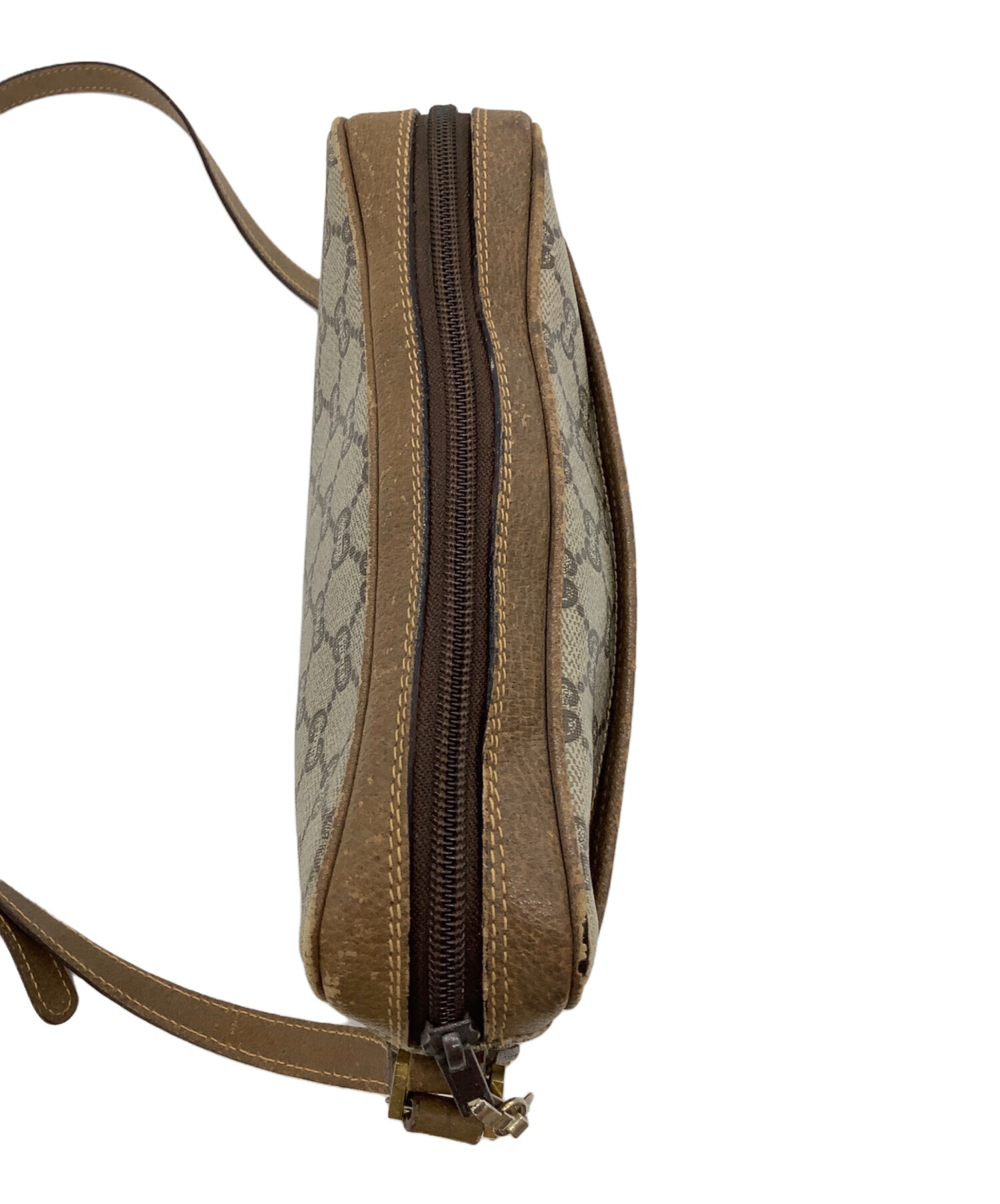 中古・古着通販】GUCCI (グッチ) OLD GUCCI ショルダーバッグ ブラウン