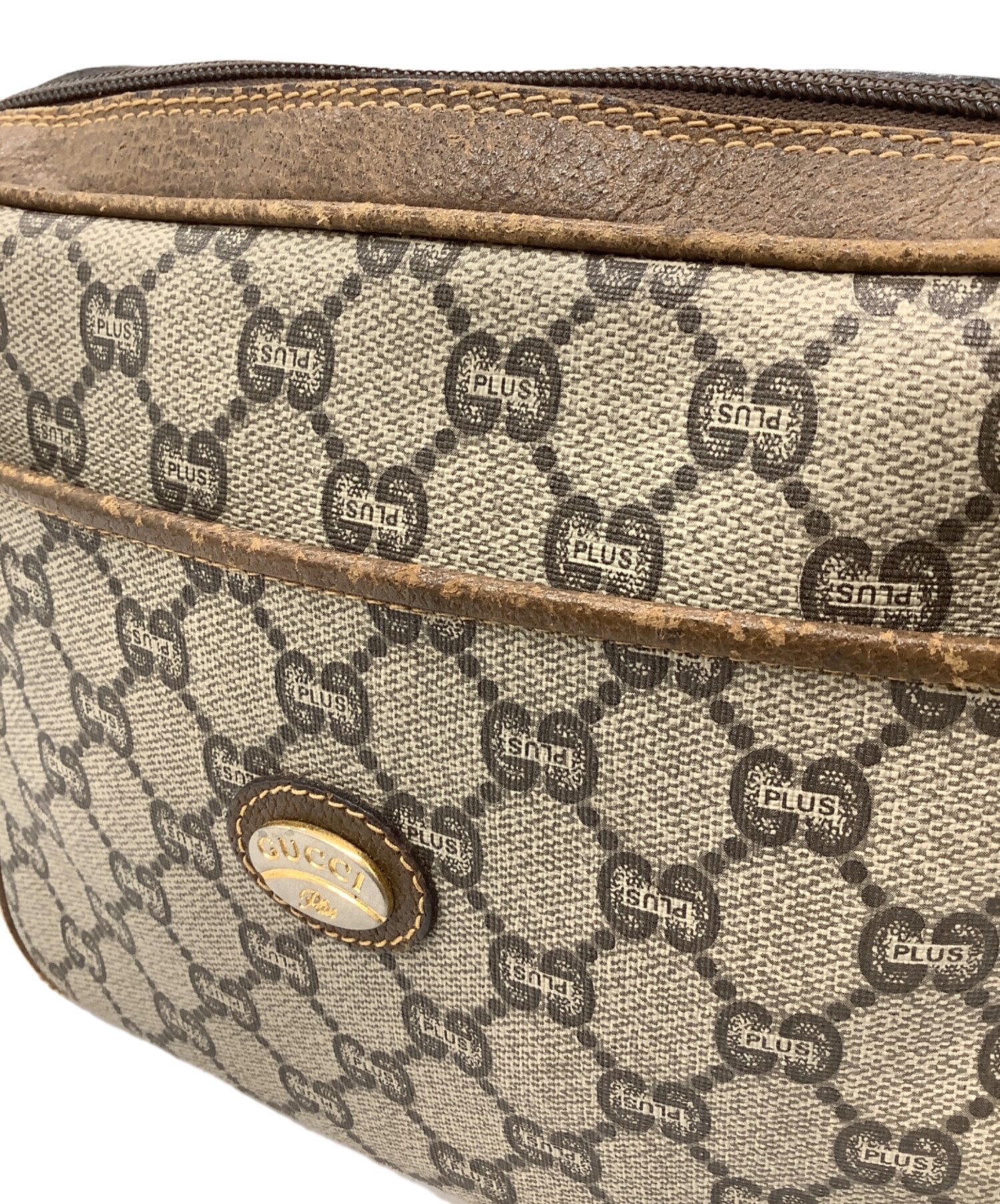 中古・古着通販】GUCCI (グッチ) OLD GUCCI ショルダーバッグ ブラウン