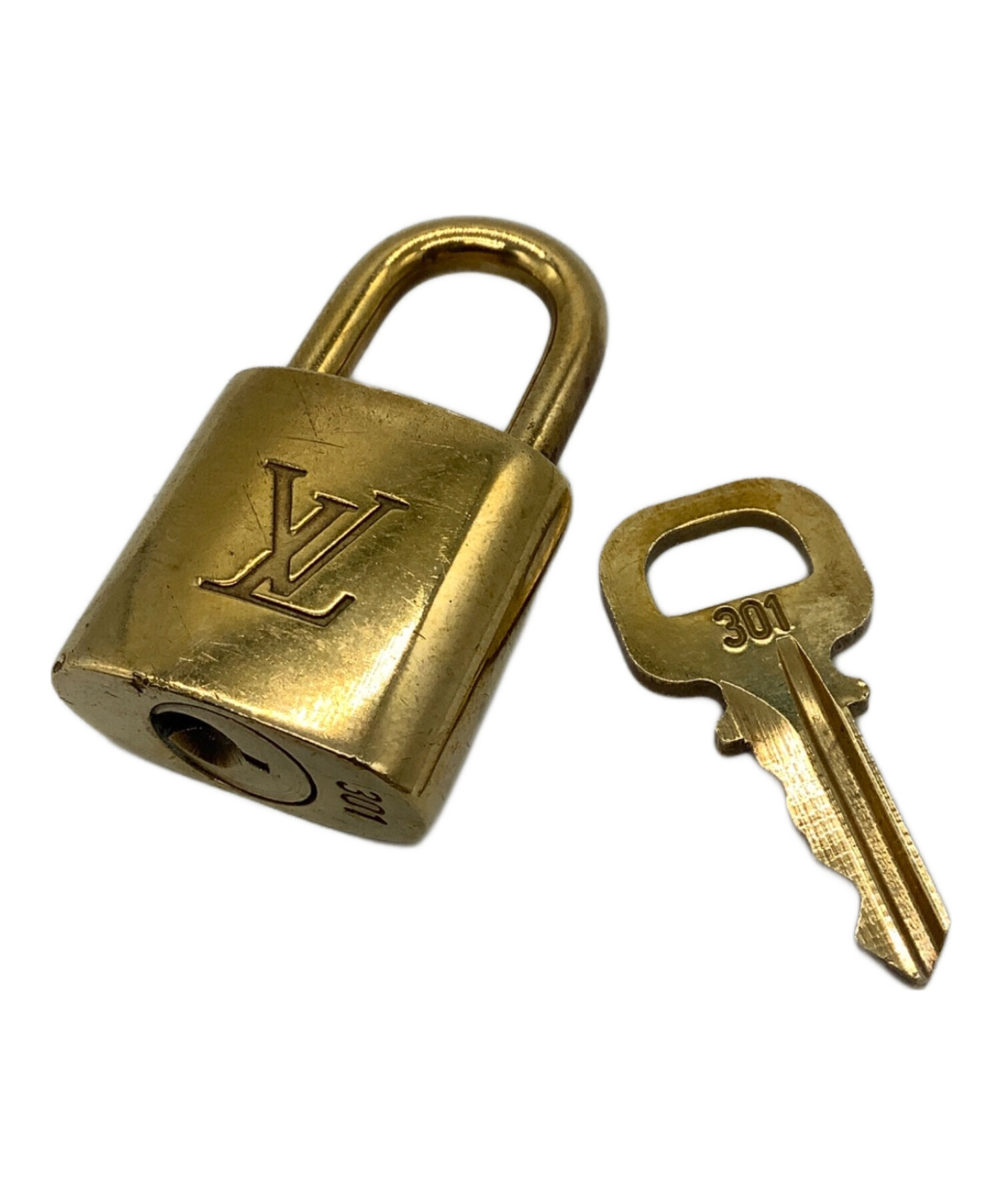 中古・古着通販】LOUIS VUITTON (ルイ ヴィトン) 南京錠 鍵付 ゴールド