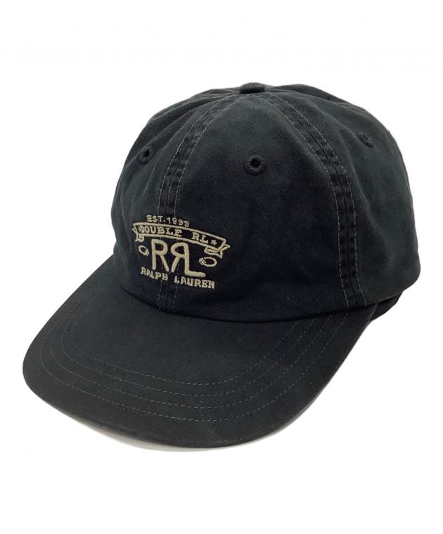 中古・古着通販】RRL (ダブルアールエル) ロゴツイルキャップ ブラック