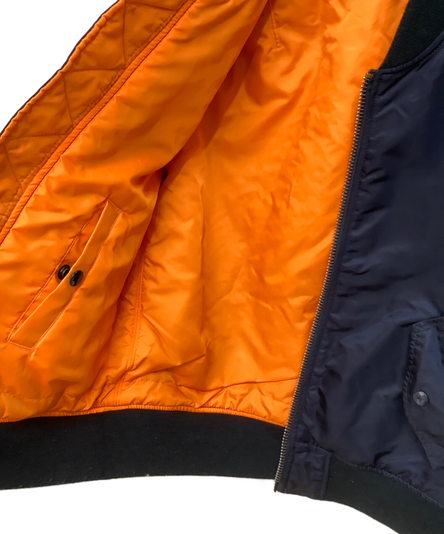 【タグ付】【未使用品】アルファALPHA MA-1 フライトジャケット ネイビー 中古・古着通販】ALPHA (アルファ) MA-1 フライトジャケット