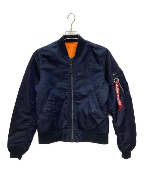 【タグ付】【未使用品】アルファALPHA MA-1 フライトジャケット ネイビー 中古・古着通販】ALPHA (アルファ) MA-1 フライトジャケット