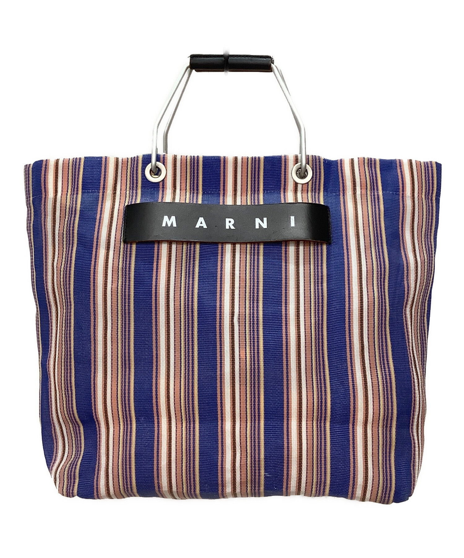 中古・古着通販】MARNI (マルニ) マーケットストライプトートバッグ 