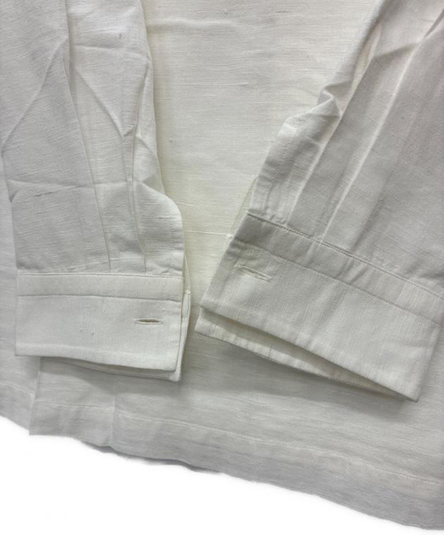 ISSEY MIYAKE / 長袖シャツ/4/コットン/ホワイト/無地/ME08FJ014/ 中古・古着通販】ISSEY MIYAKE (イッセイミヤケ) 黒タグ カスリ