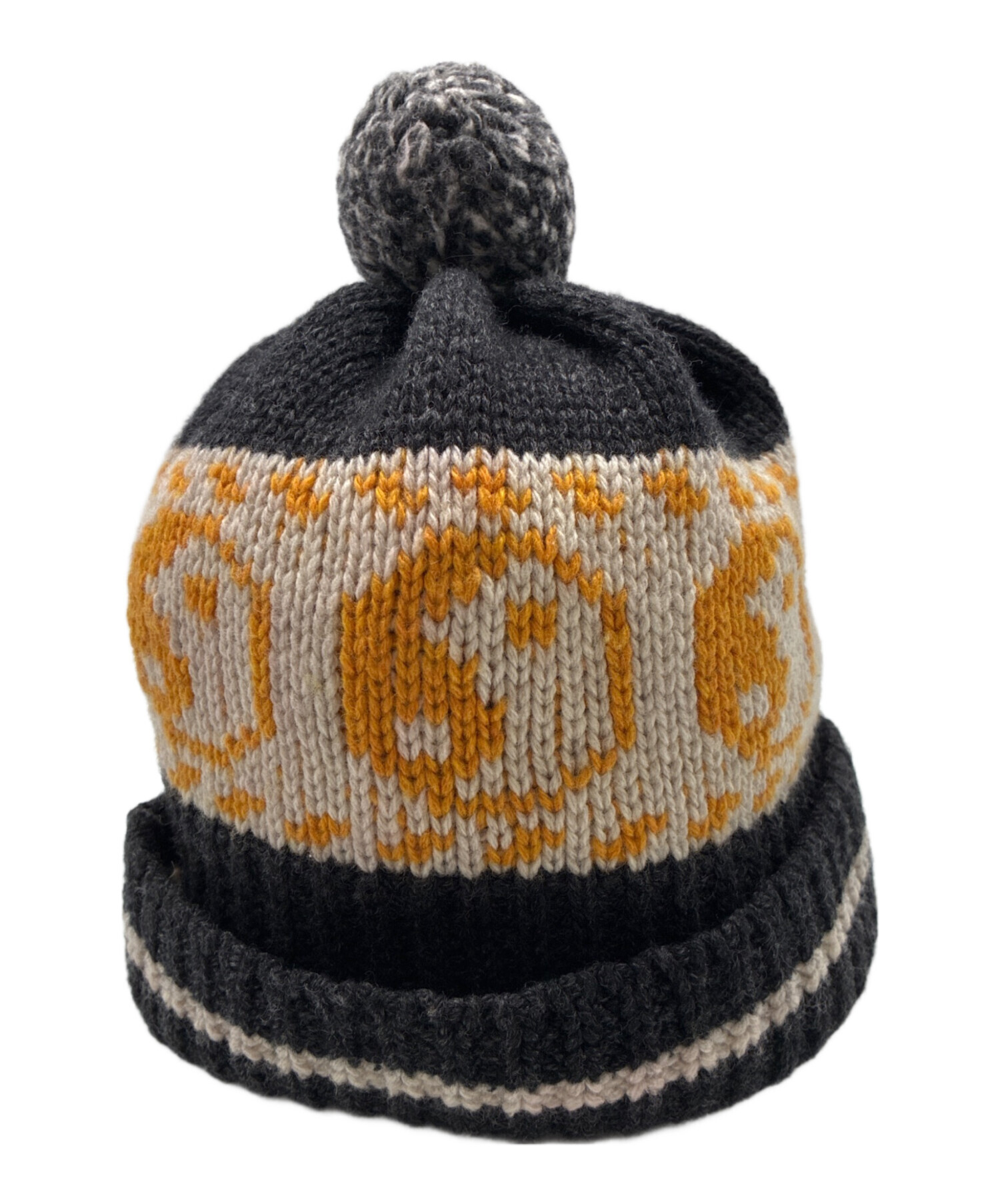 中古・古着通販】PACS (パックス) Ying Yang Pom Beanie オレンジ
