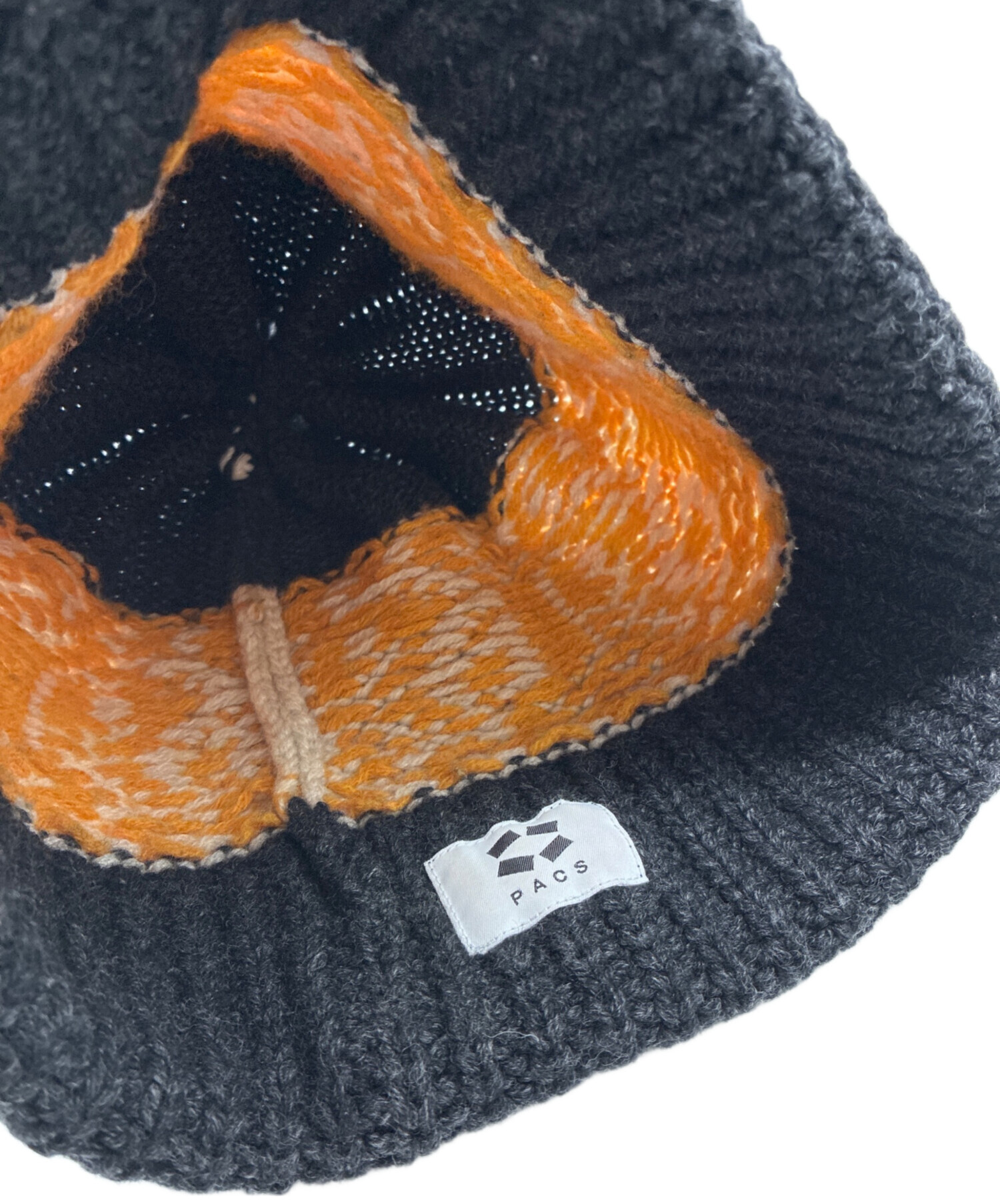 中古・古着通販】PACS (パックス) Ying Yang Pom Beanie オレンジ