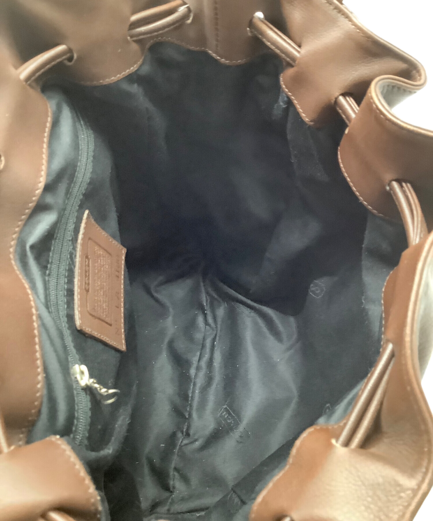 中古・古着通販】OLD COACH (オールドコーチ) 巾着ハンドバッグ