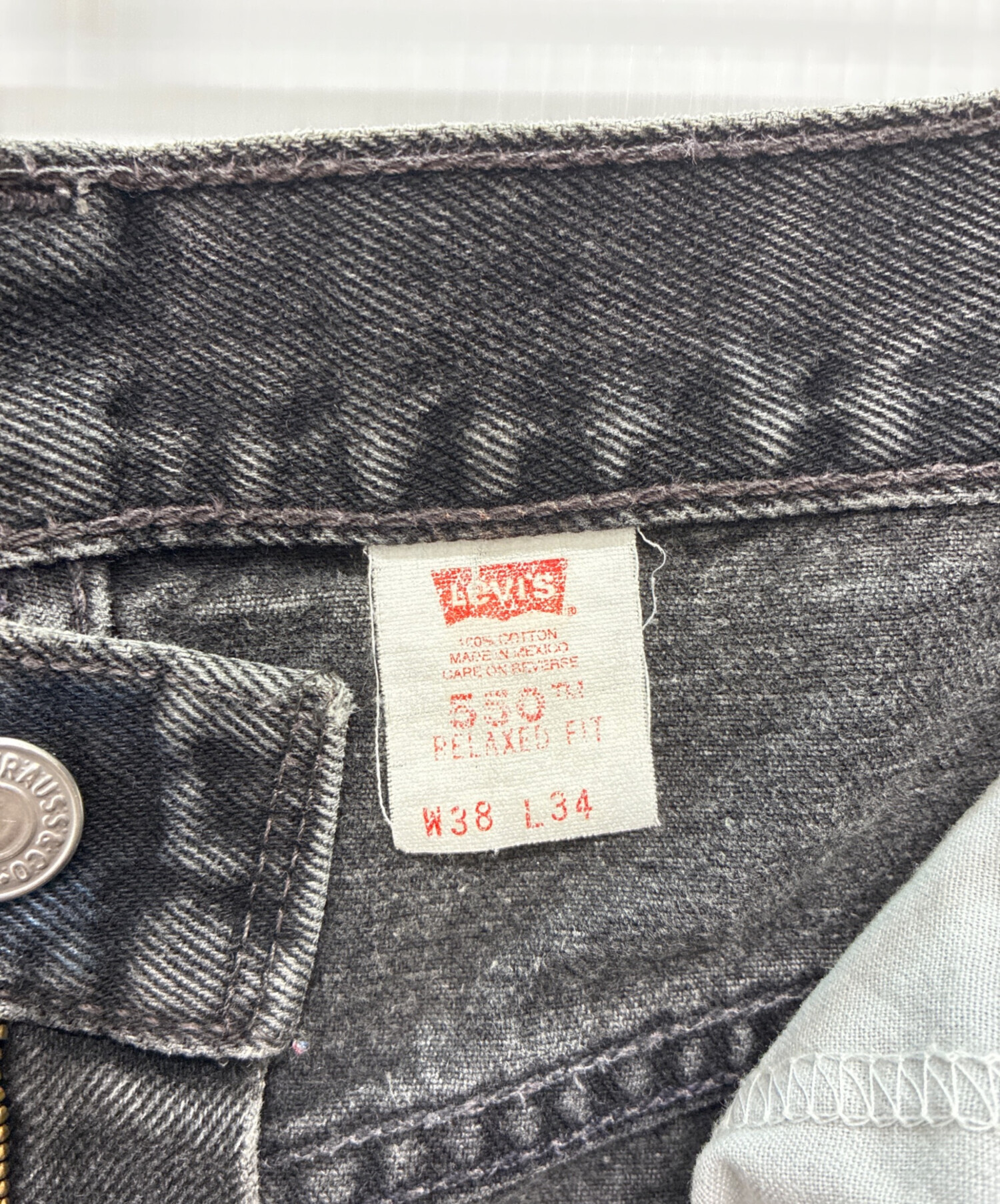 中古・古着通販】LEVI'S (リーバイス) 90s 550 ブラックデニムパンツ