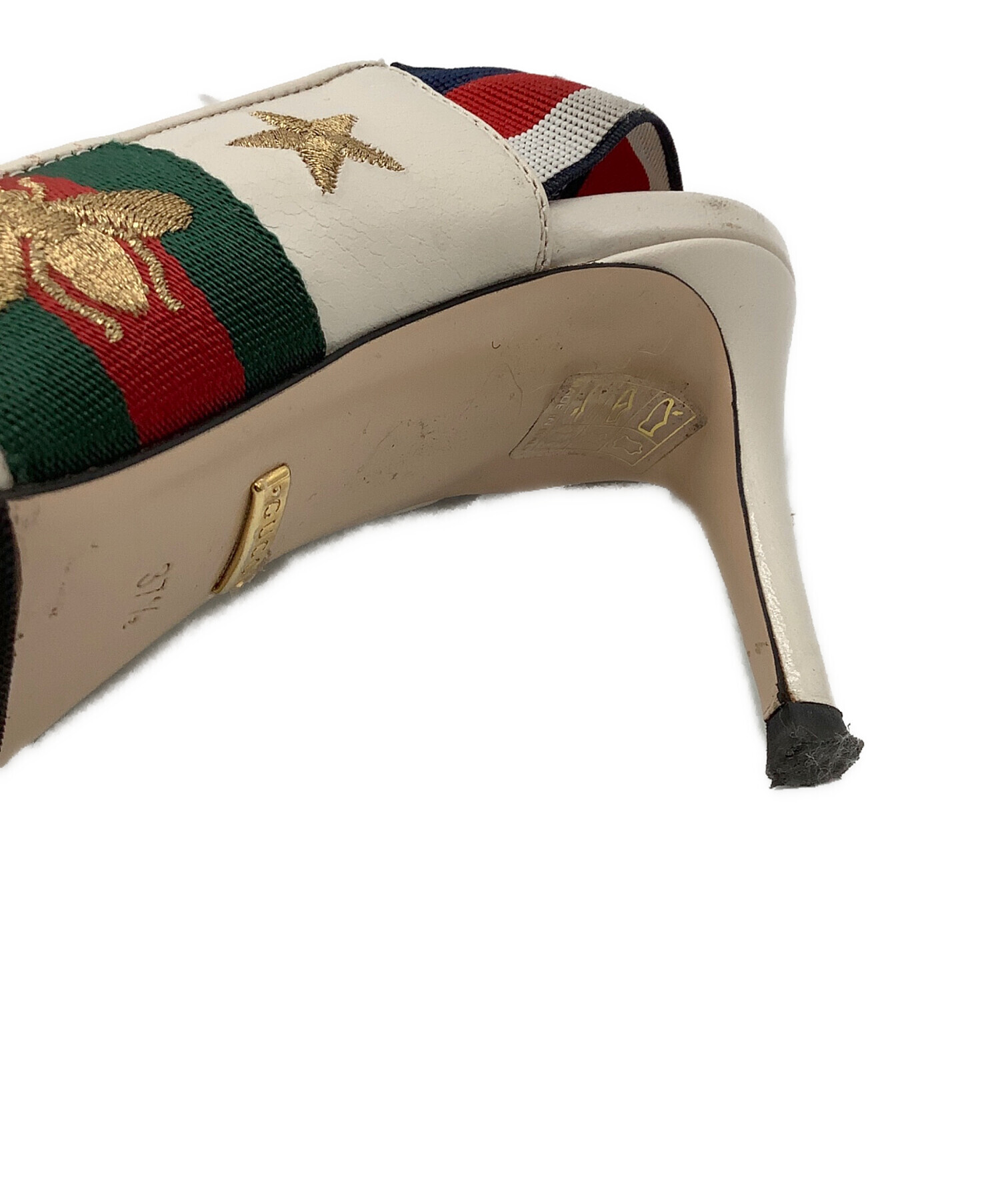 中古・古着通販】GUCCI (グッチ) ヒールパンプス ホワイト サイズ:23.5