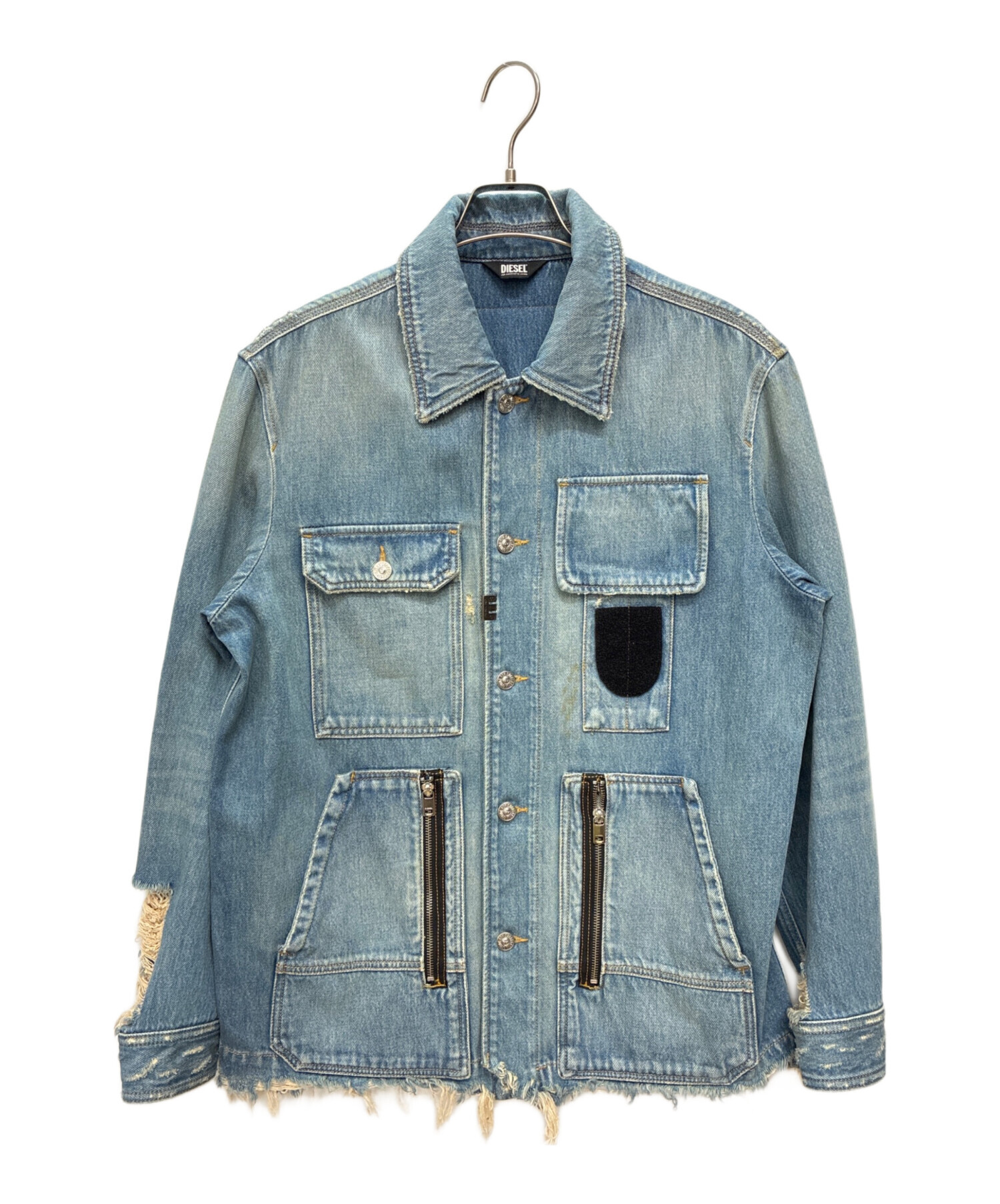 中古・古着通販】DIESEL (ディーゼル) 21SS D-SERLE デストロイ加工 中古・古着通販】DIESEL (ディーゼル) 21SS D-SERLE デストロイ加工