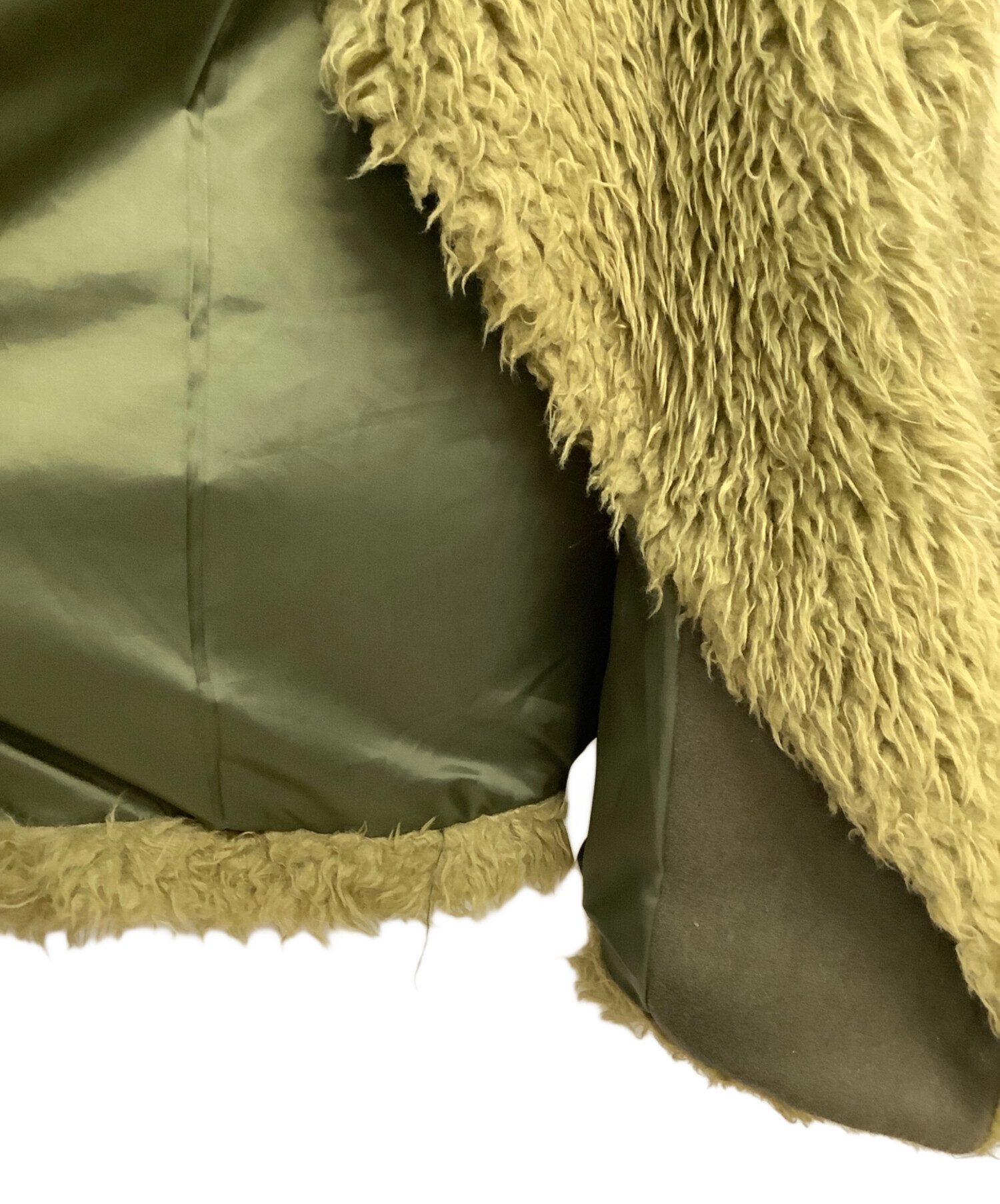 中古・古着通販】AMERI (アメリ) LINER SET BOA COAT カーキ サイズ