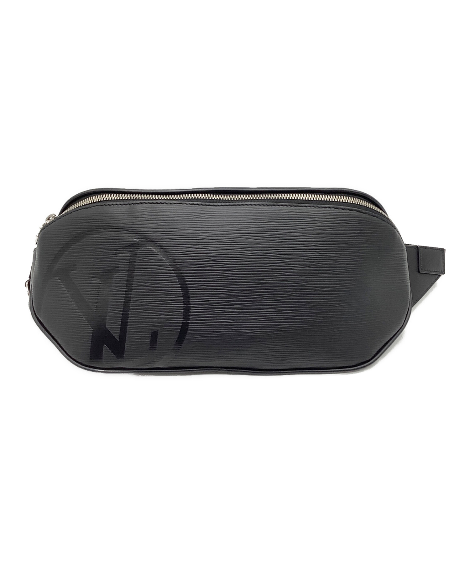 Louis Vuitton ボディバッグ ブラック 中古・古着通販】LOUIS VUITTON (ルイ ヴィトン) ボディーバッグ