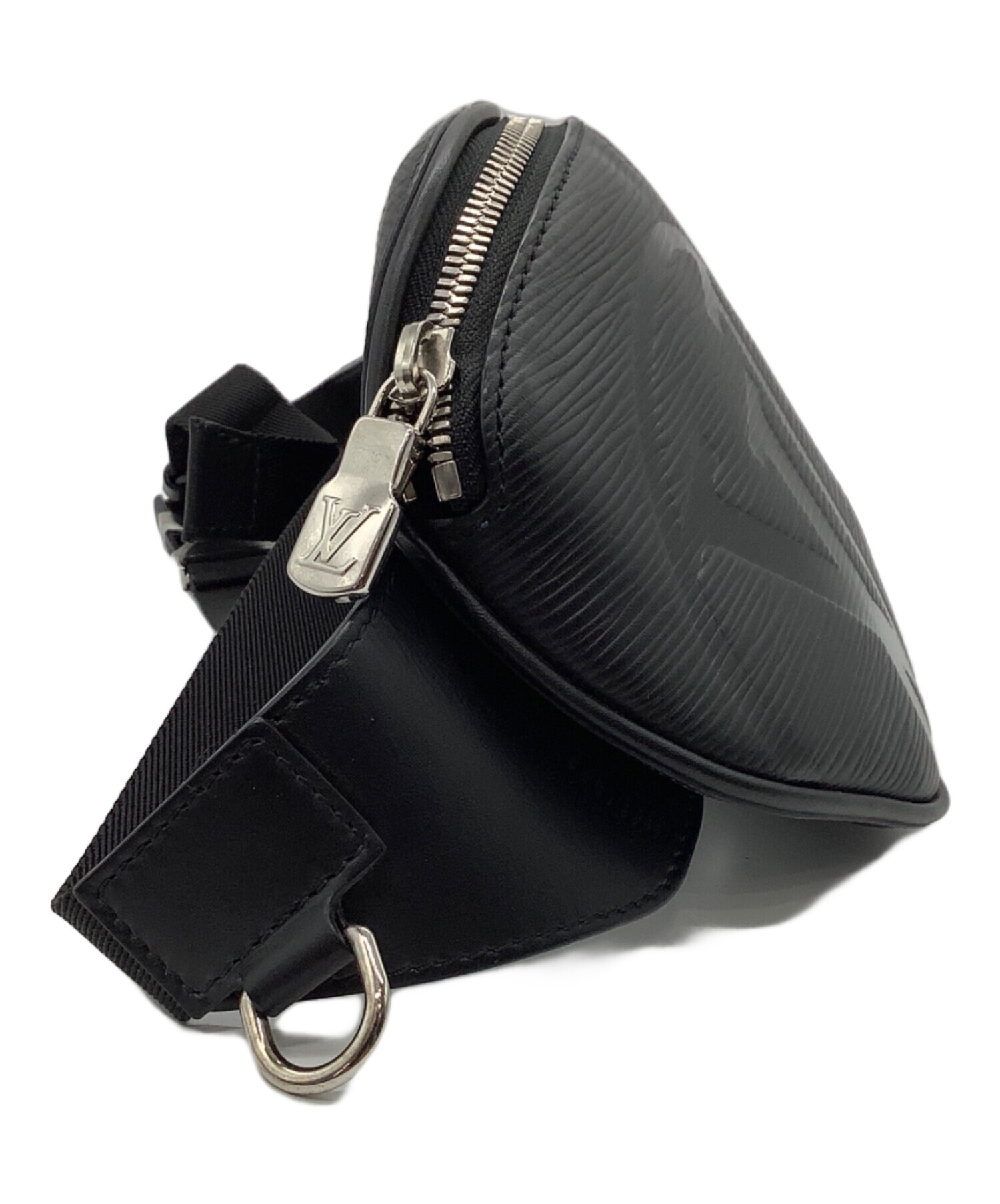 Louis Vuitton ボディバッグ ブラック 中古・古着通販】LOUIS VUITTON (ルイ ヴィトン) ボディーバッグ