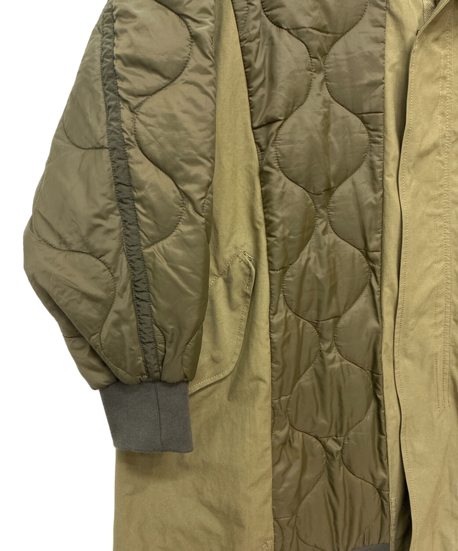 中古・古着通販】etsinta (エシンタ) 切替マキシミリタリーコート