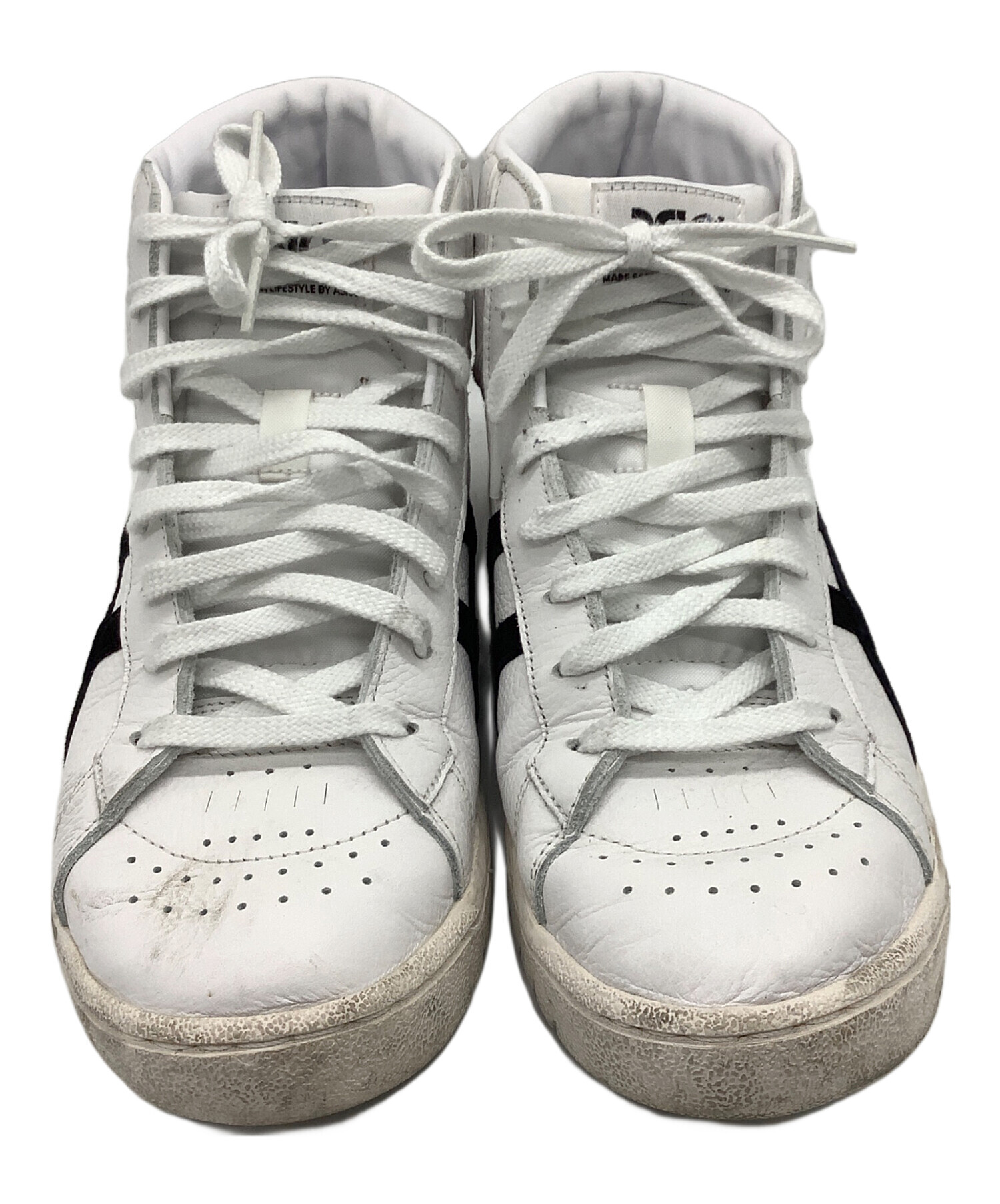 中古・古着通販】asics (アシックス) ハイカットスニーカー ホワイト