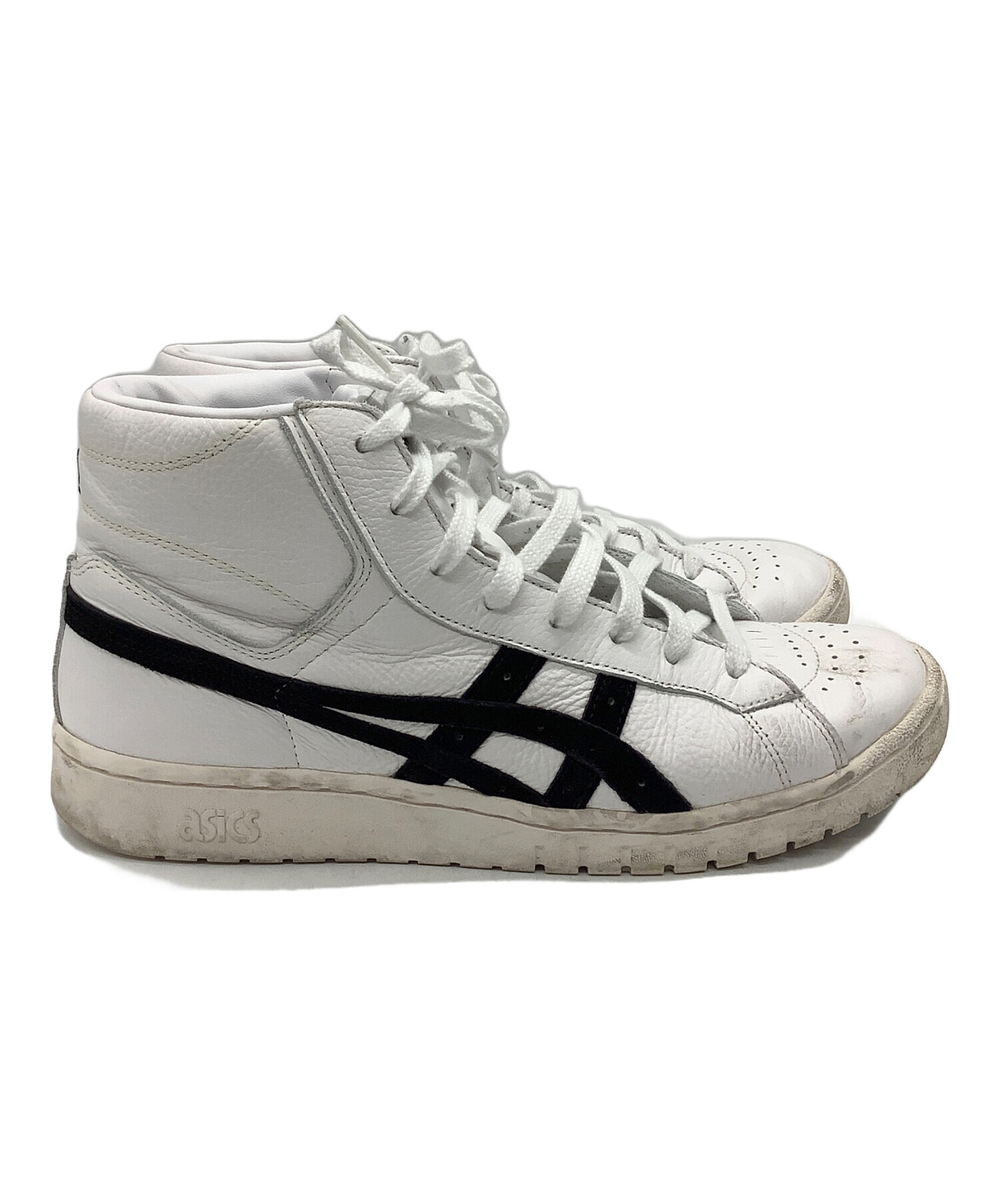 ASICS ハイカットシューズ ホワイト/ブラック 中古・古着通販】asics (アシックス) ハイカットスニーカー ホワイト