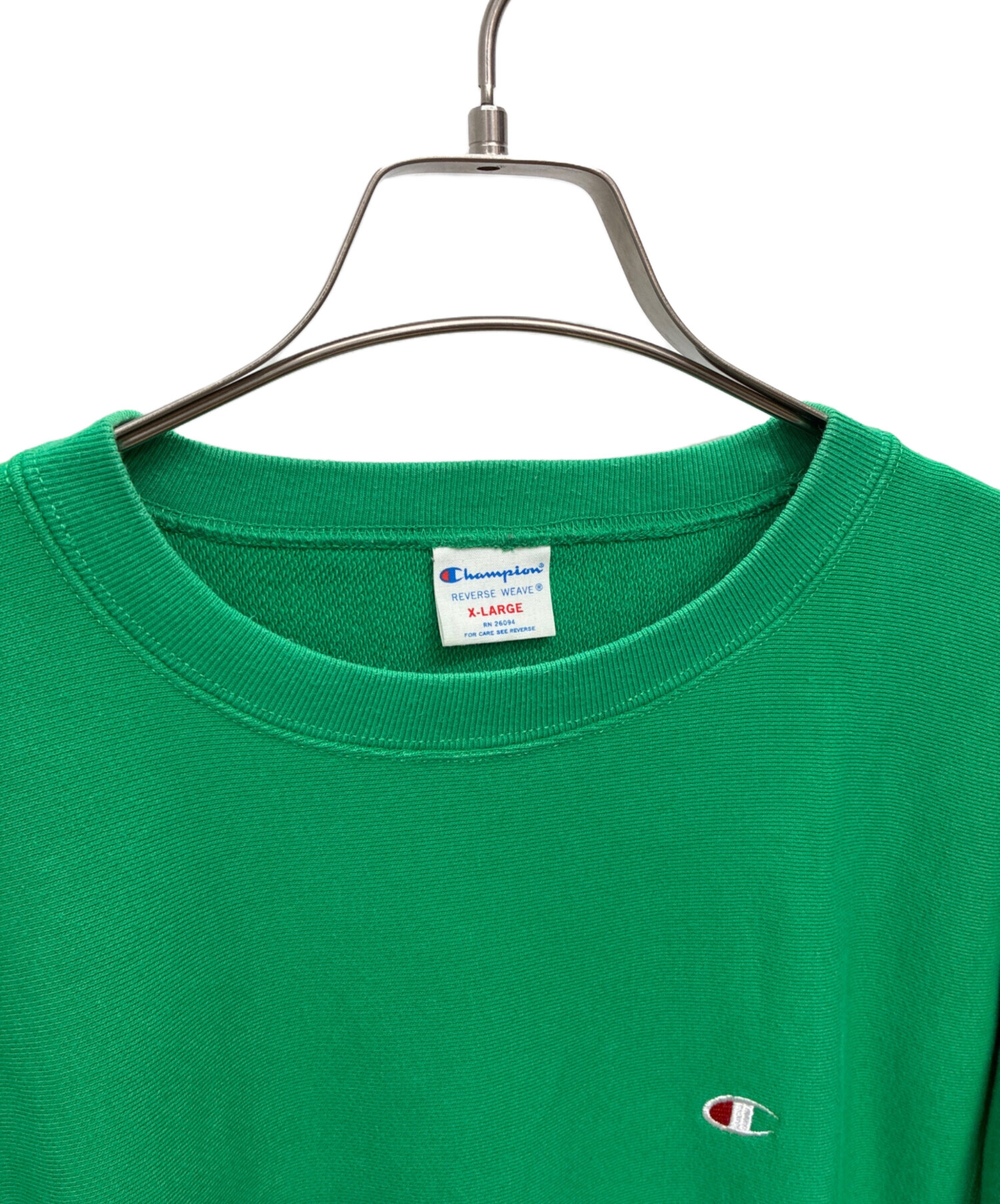 Champion reverse weave チャンピオン リバースウィーブ 緑 REVERSE WEAVE 00s メキシコ製 Championチャンピオン 無地 目