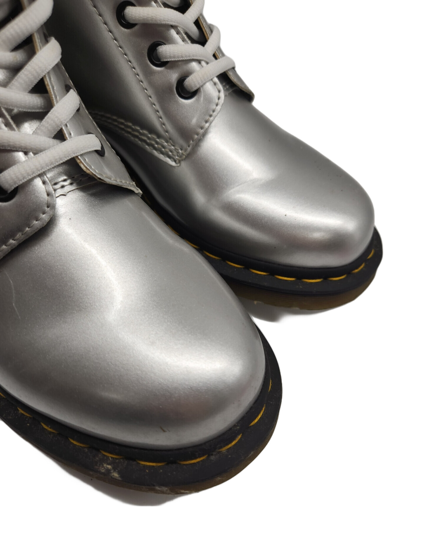 【レア新品】Dr. Martens 8ホールUK5 ガンメタシルバー　タグ箱付き 中古・古着通販】Dr.Martens (ドクターマーチン) メタリック 8ホール