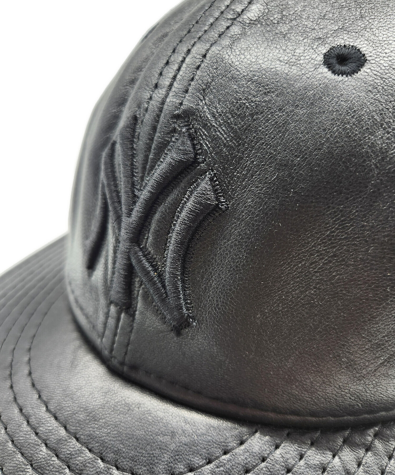 中古・古着通販】New Era (ニューエラ) レザーキャップ ブラック