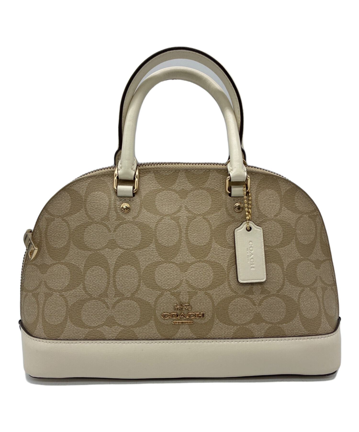 中古・古着通販】COACH (コーチ) シグネチャー 2WAYバッグ ベージュ