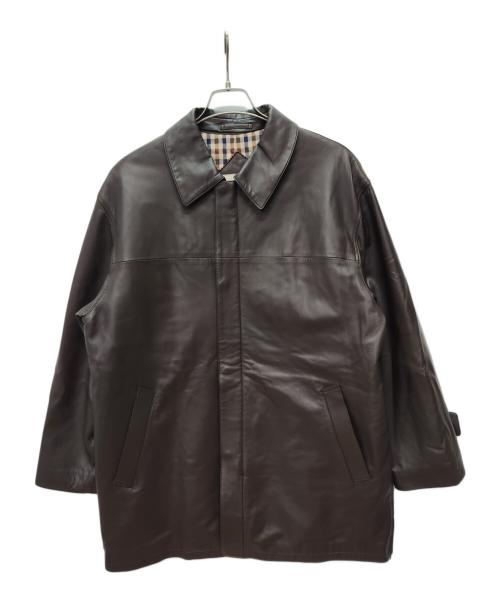 中古・古着通販】Aquascutum (アクアスキュータム) レザーコート