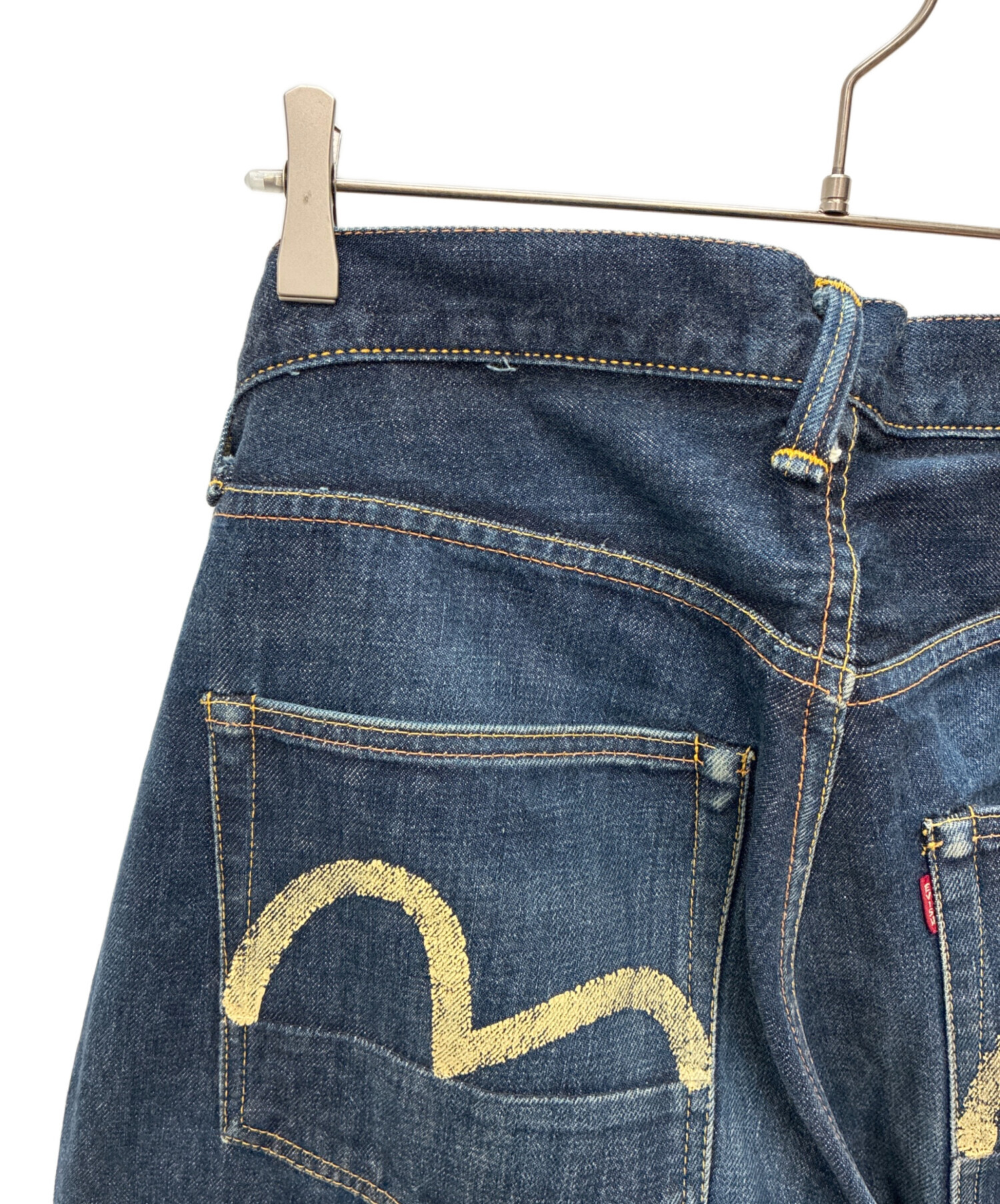 超希少！ YAMANE EVISU 35×33 エヴィス カモメ 黒 EVISU（パンツ