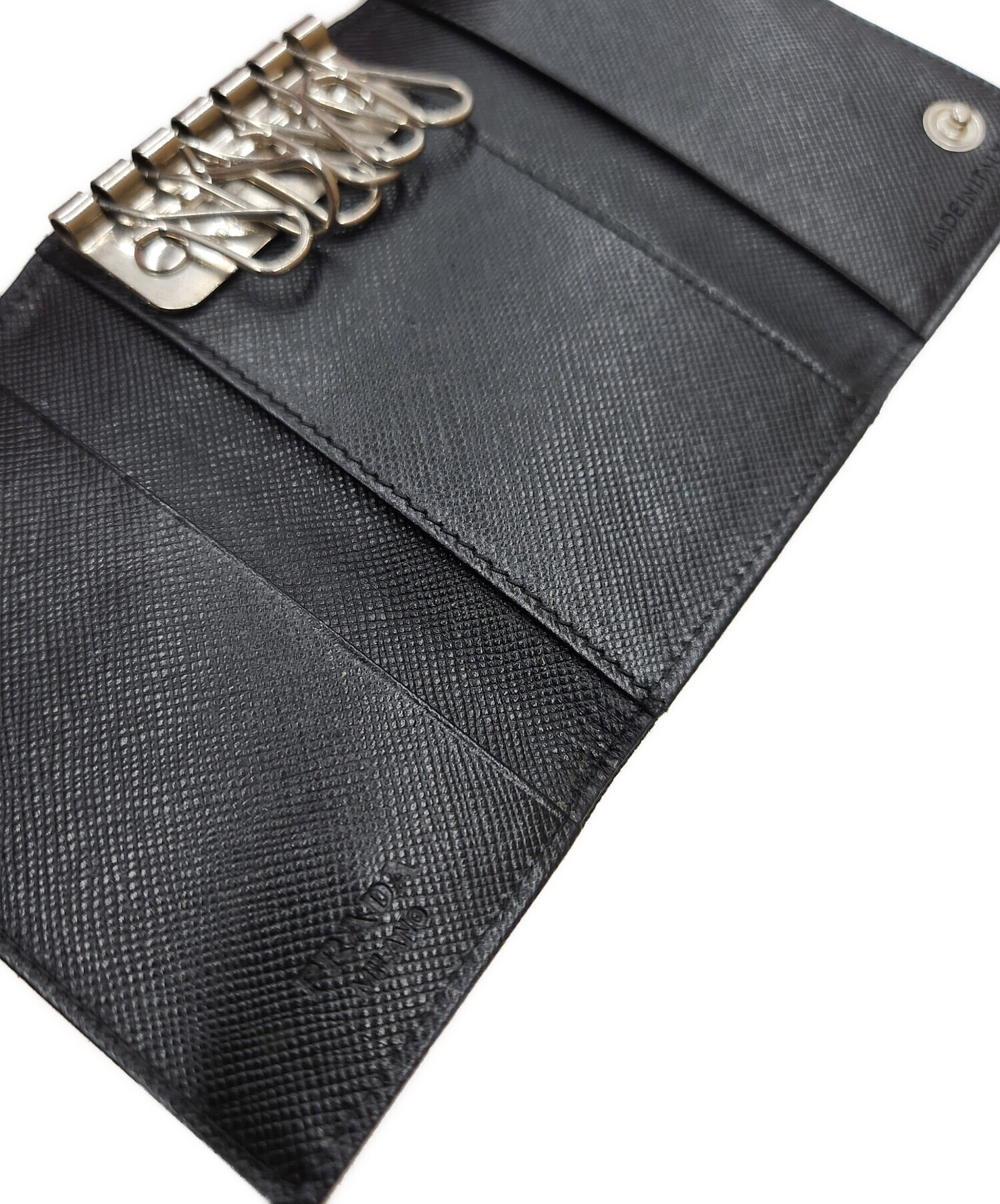 【未使用】PRADAプラダキーケース 中古・古着通販】PRADA (プラダ) キーケース ブラック｜ブランド・古着