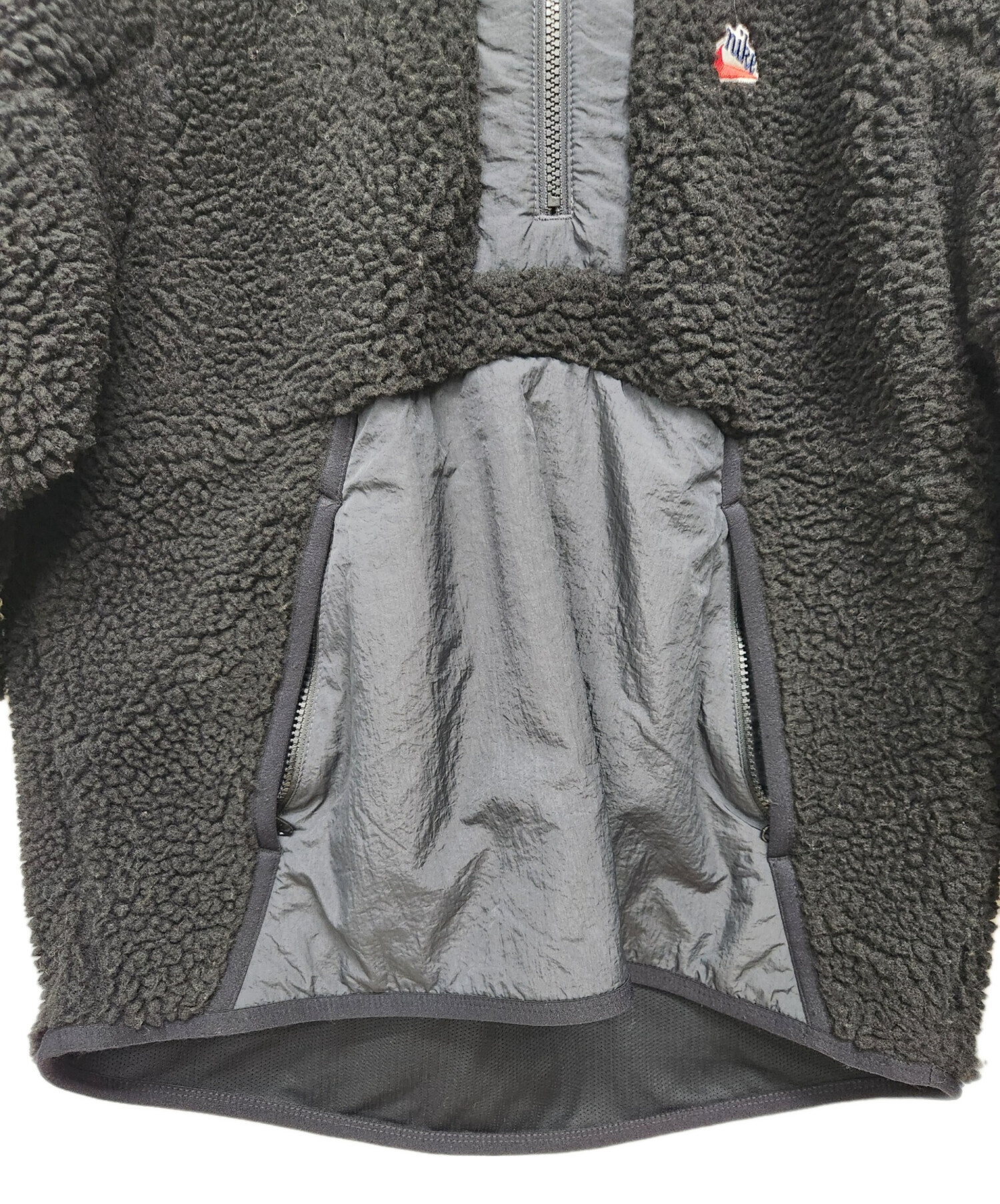 中古・古着通販】NIKE (ナイキ) ボアジャケット ブラック サイズ:L