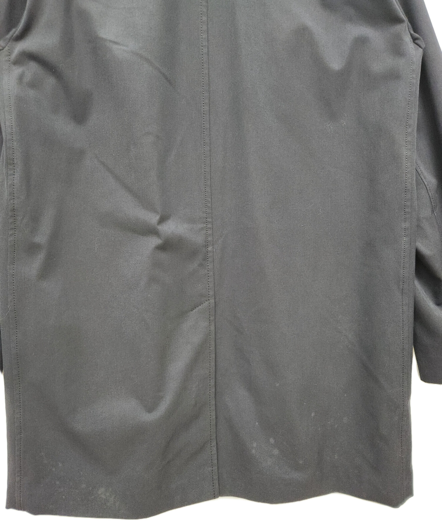 中古・古着通販】PRADA (プラダ) ステンカラーコート ブラック サイズ