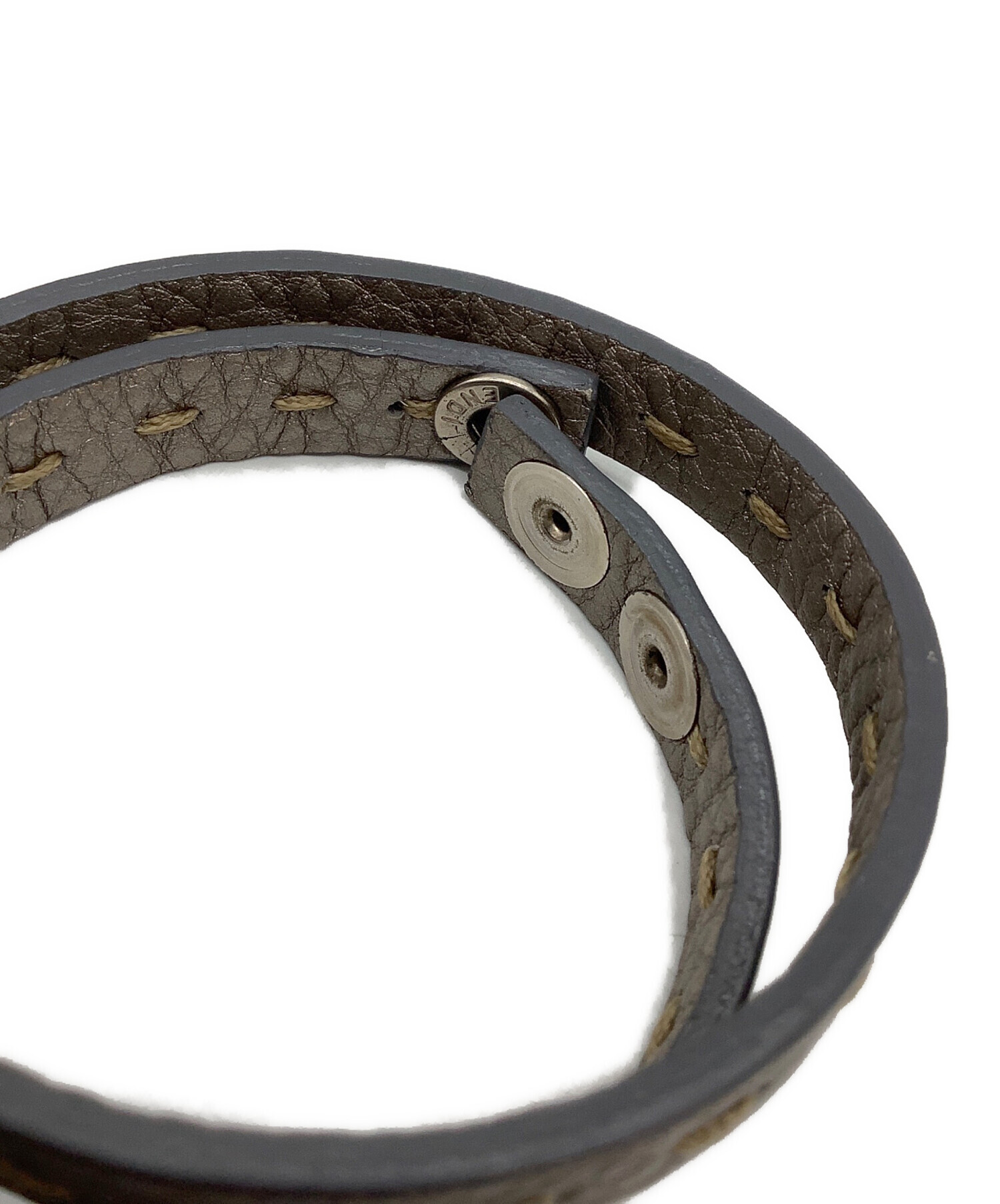 中古・古着通販】FENDI (フェンディ) セレリア 2連ブレスレット グレー 