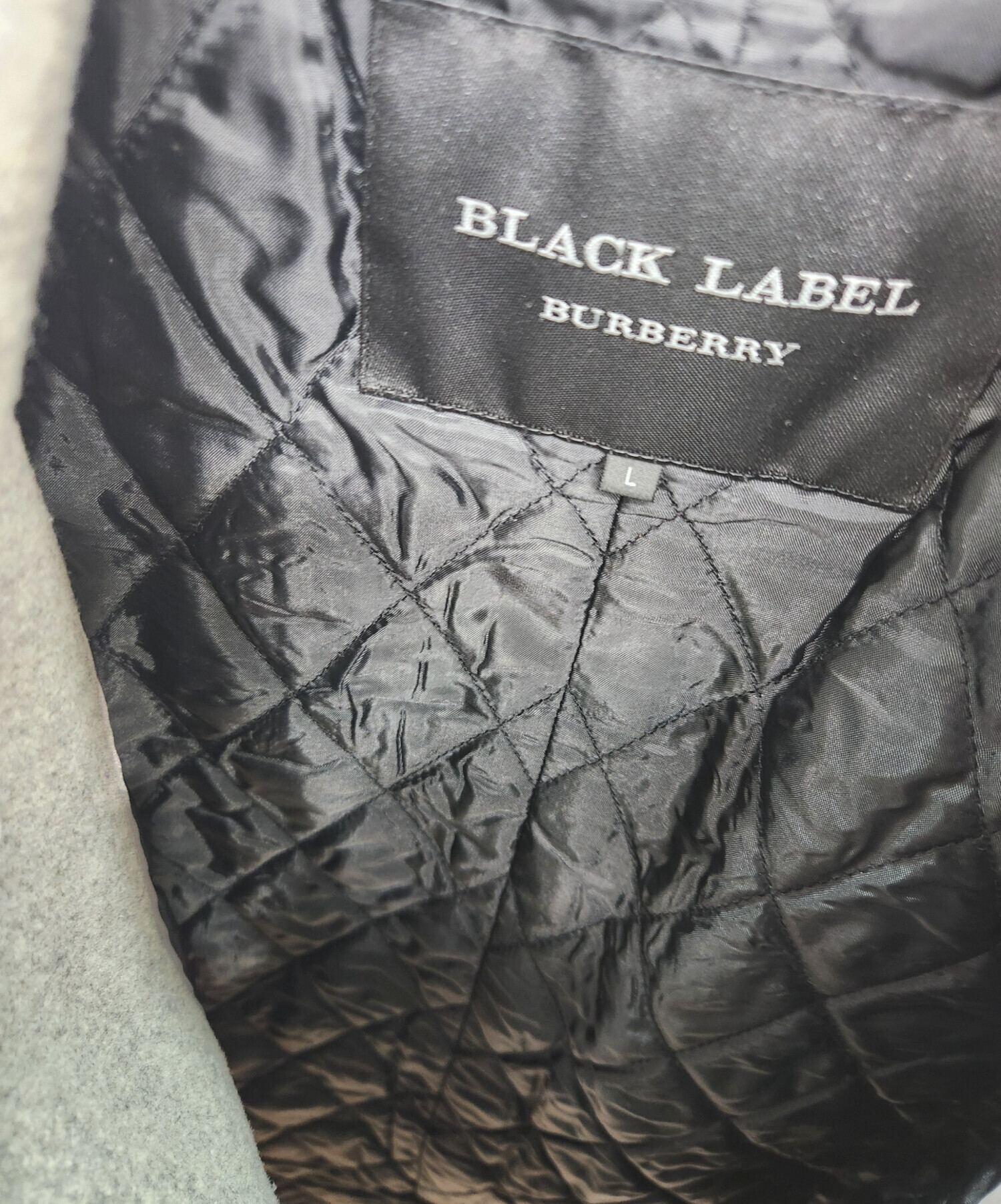 廃盤 BURBERRY BLACK LABEL 3ピース 光沢 グレー 36 中古・古着通販】BURBERRY BLACK LABEL (バーバリーブラック