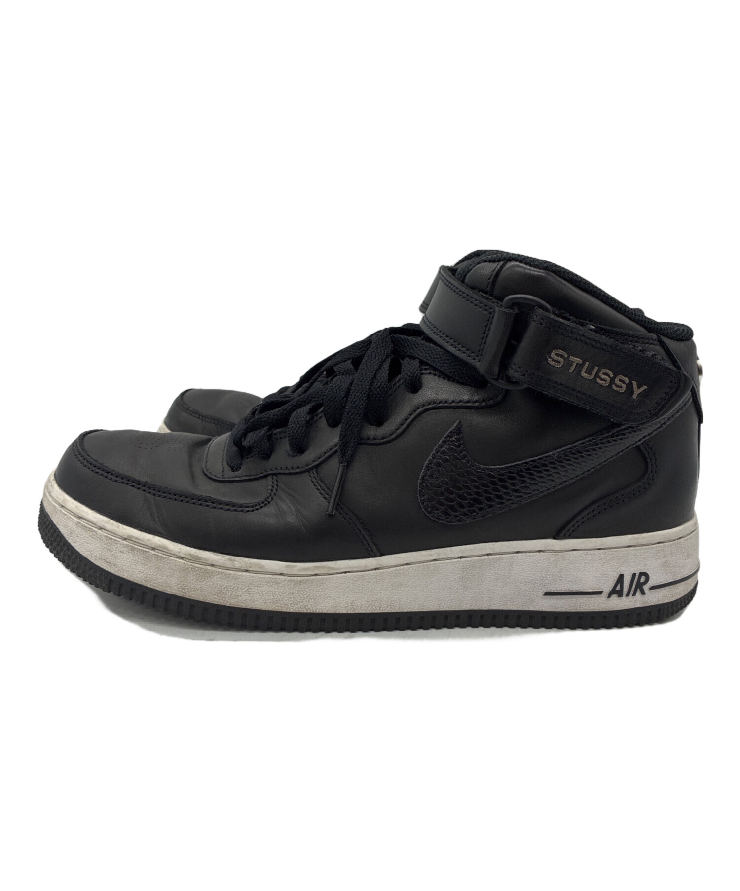 未使用　ナイキ ステューシー エア フォース　27cm ブラック 中古・古着通販】stussy (ステューシー) NIKE (ナイキ) Air Force 1