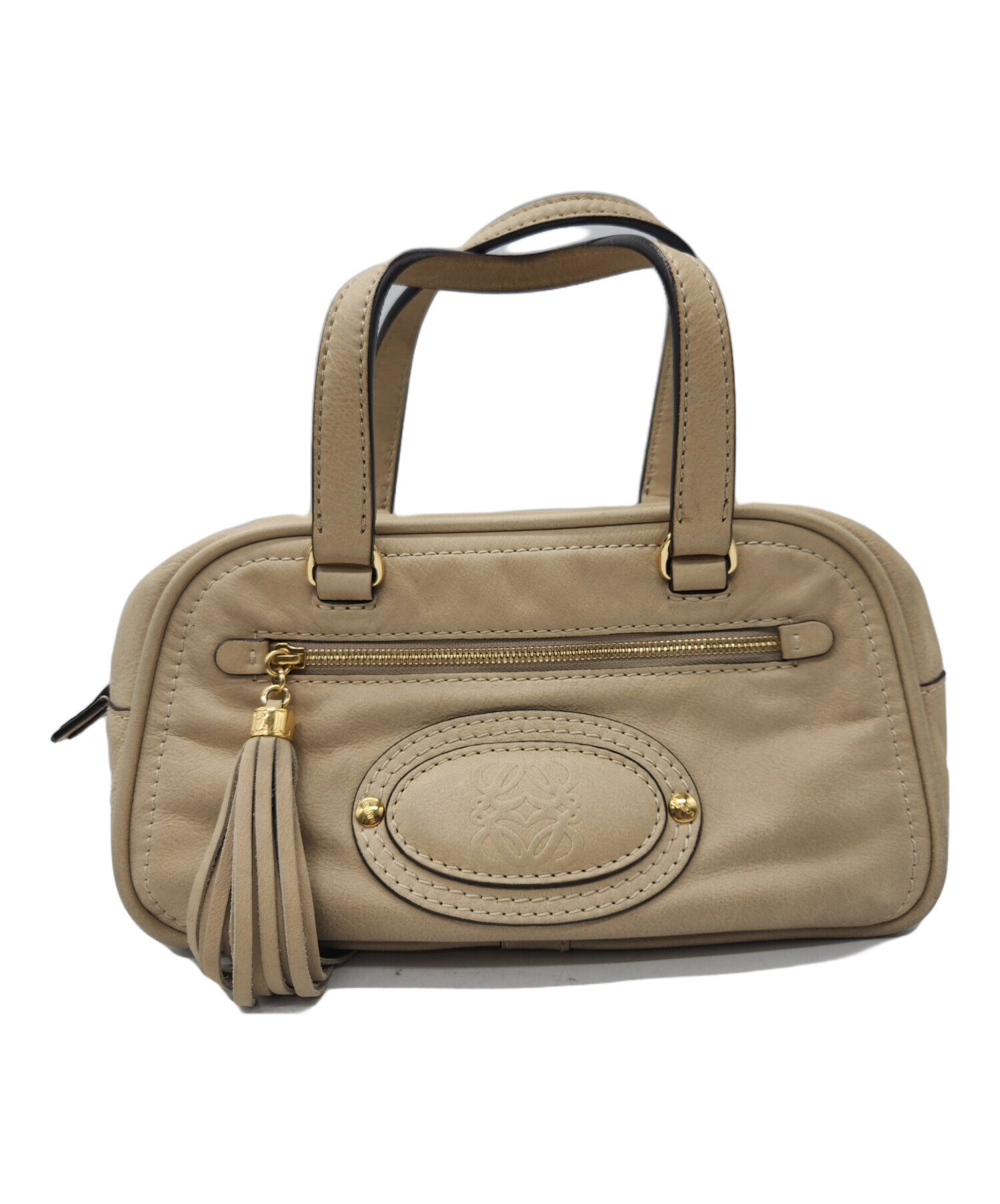 中古・古着通販】LOEWE (ロエベ) ハンドバッグ ベージュ｜ブランド 