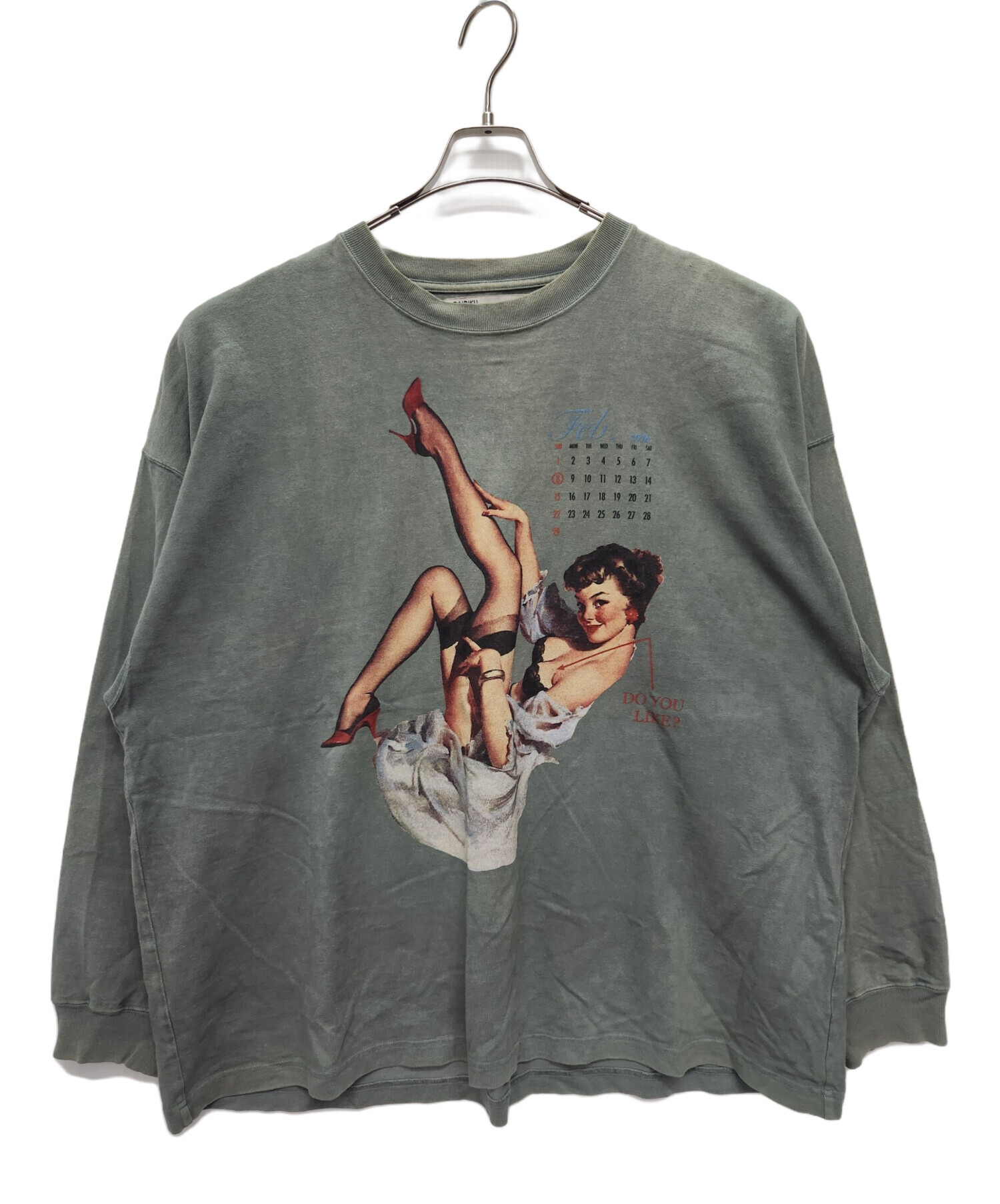 中古・古着通販】DAIRIKU (ダイリク) 長袖カットソー グリーン サイズ