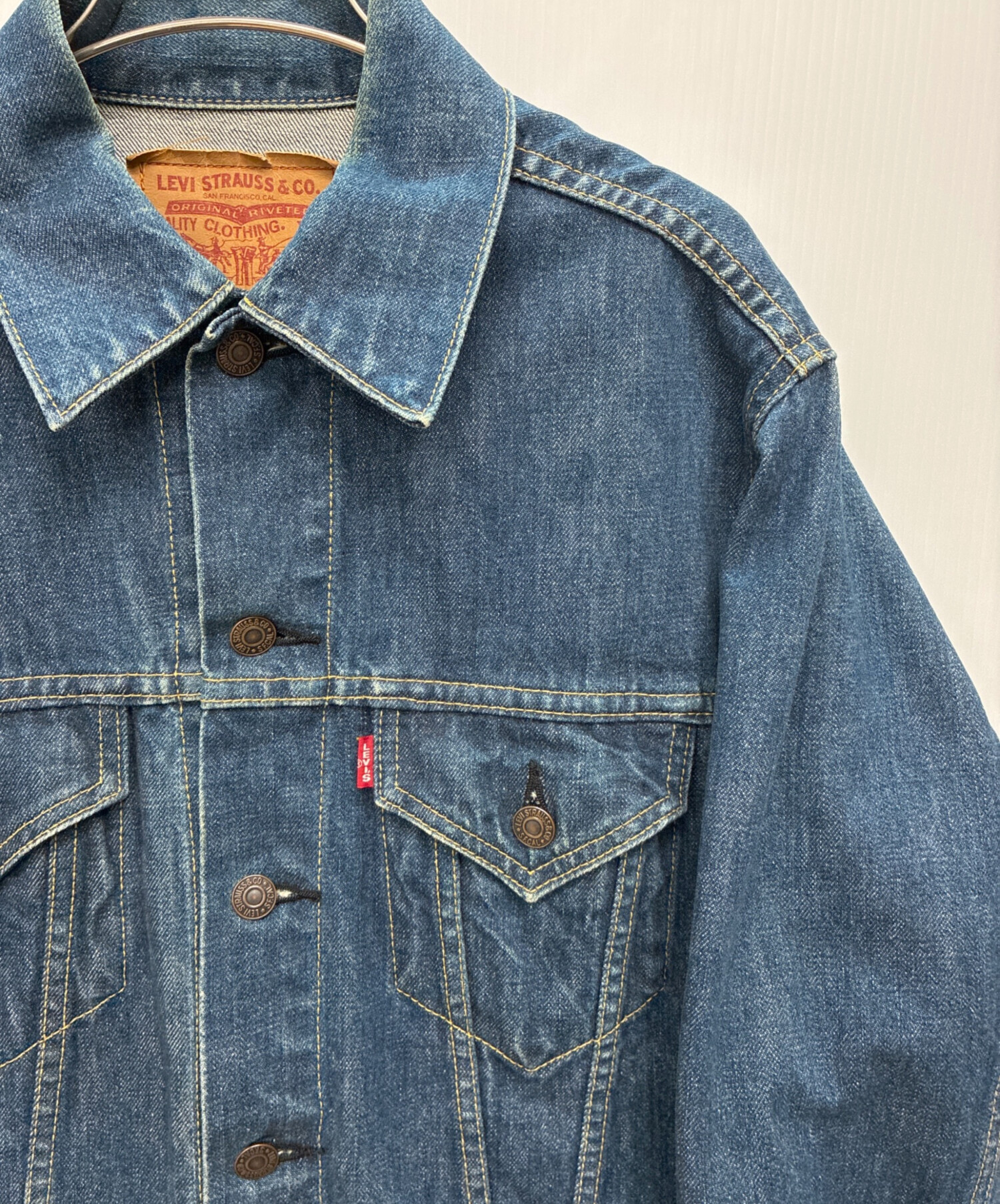 Levi's ７１５５７　デニムジャケット サイズ40 日本製 中古・古着通販】LEVI'S (リーバイス) 71557 日本製 デニムジャケット
