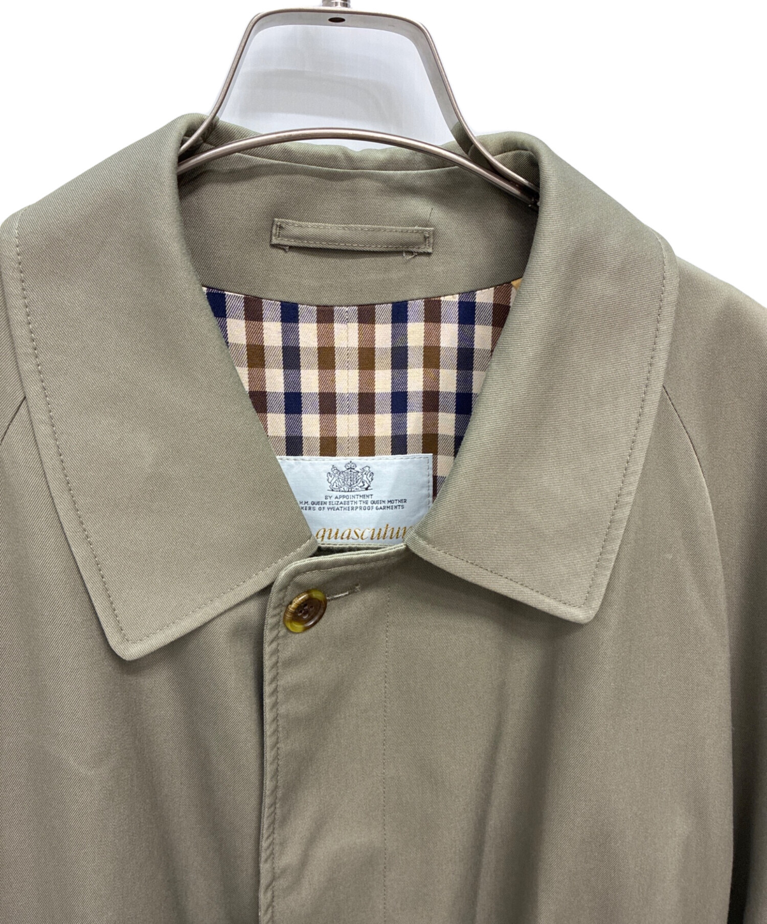 中古・古着通販】Aquascutum (アクアスキュータム) ステンカラーコート